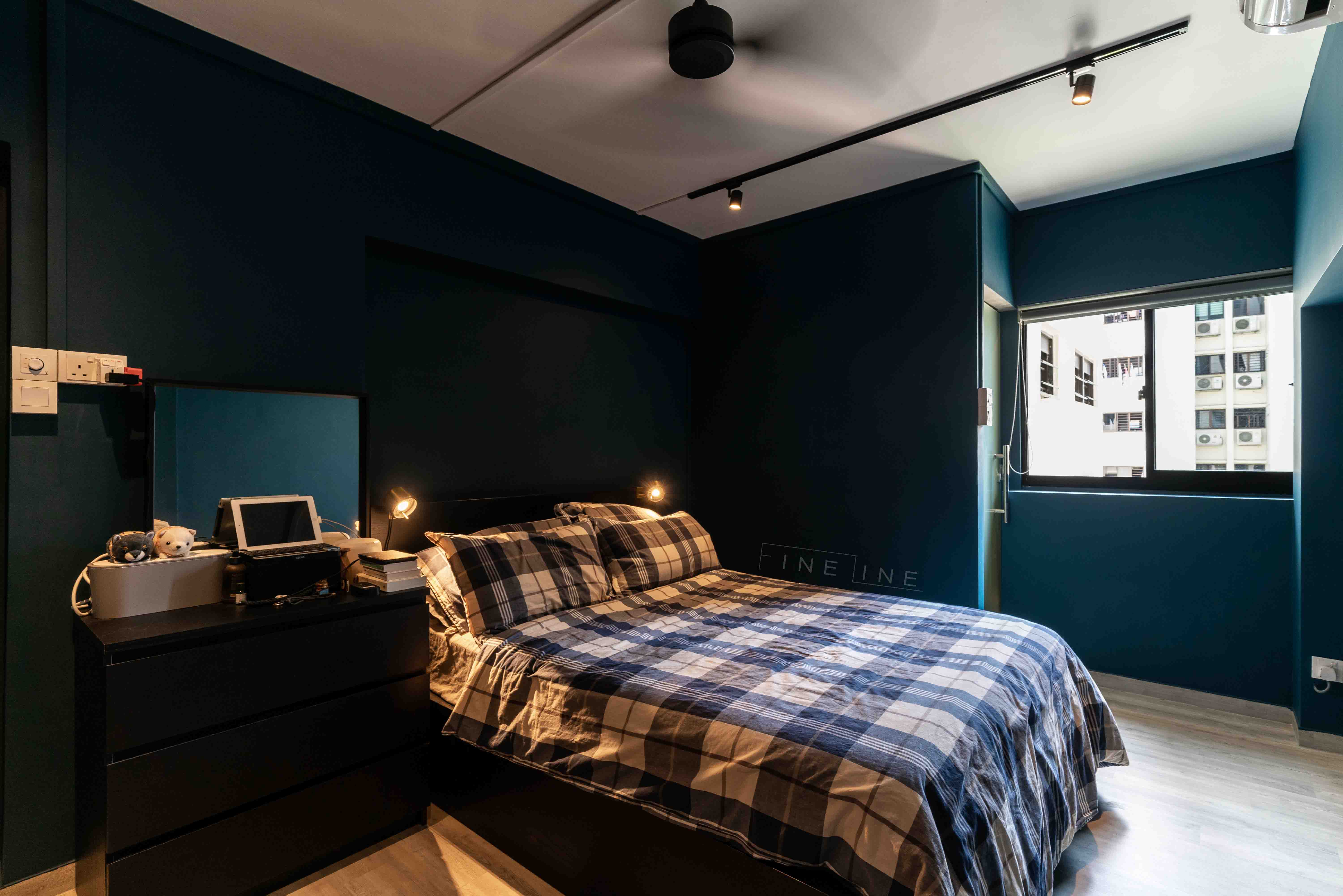 Scandinavian Design - Bedroom - HDB 3 Room - Design by Fineline Design Pte Ltd