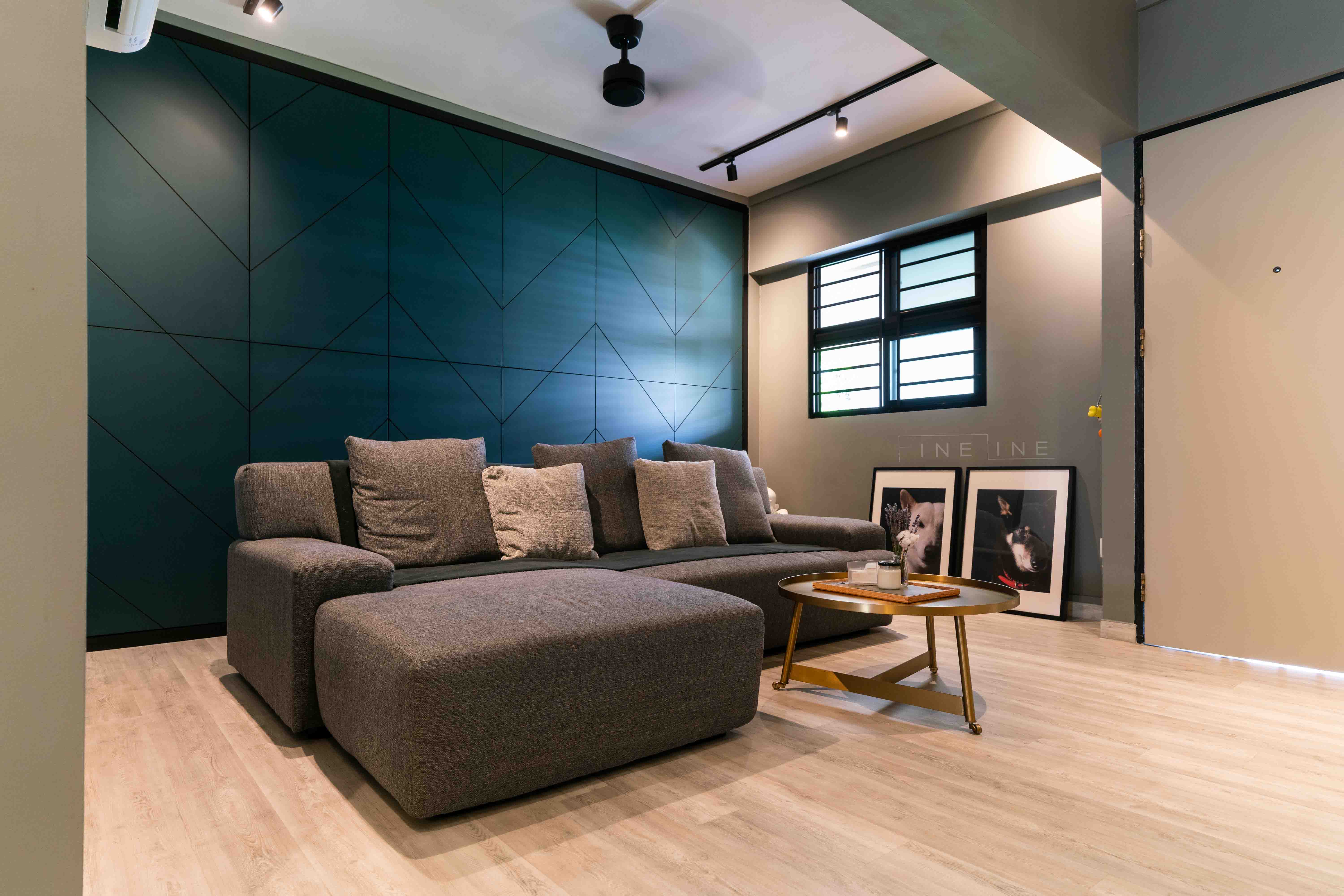 Scandinavian Design - Living Room - HDB 3 Room - Design by Fineline Design Pte Ltd