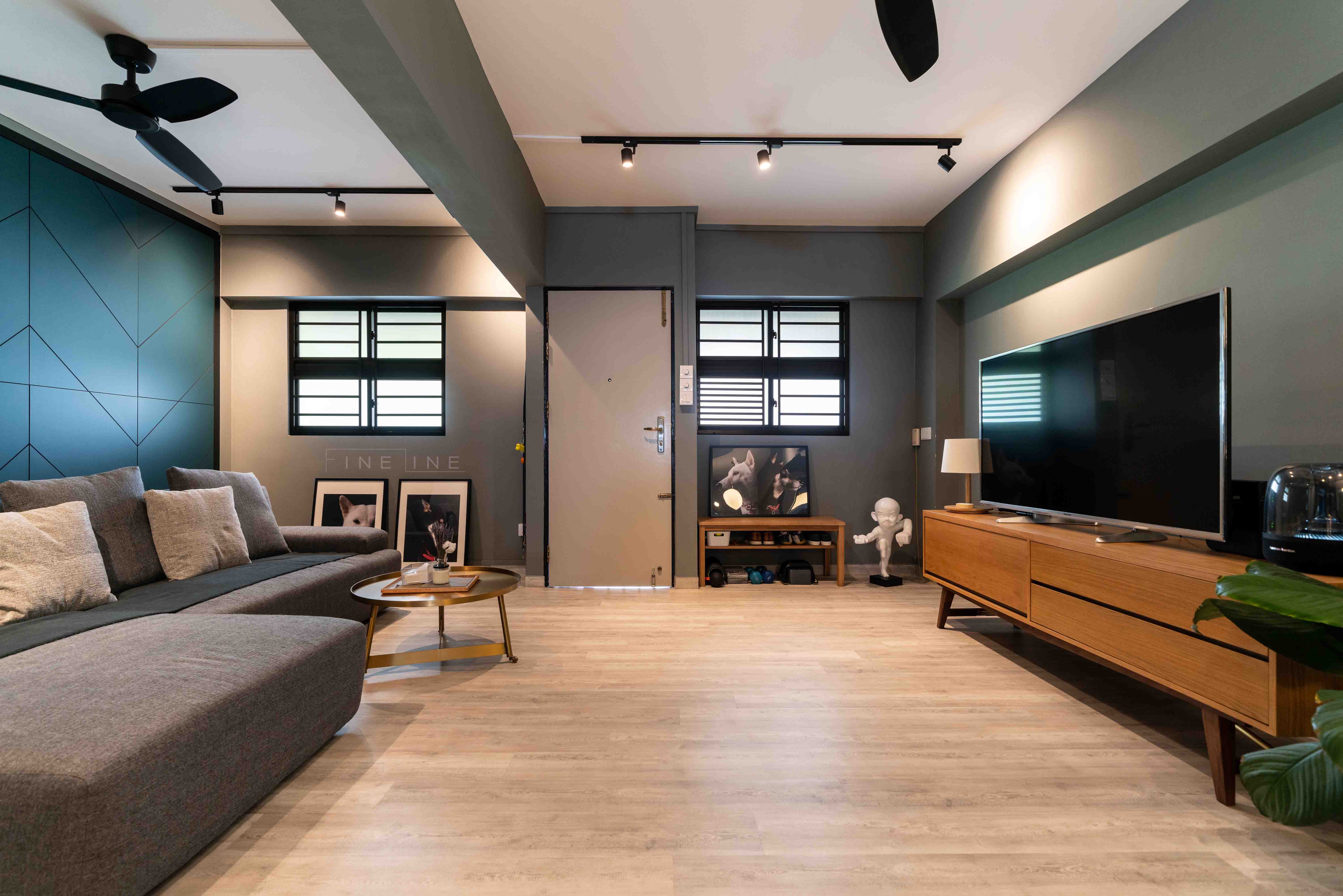 Scandinavian Design - Living Room - HDB 3 Room - Design by Fineline Design Pte Ltd
