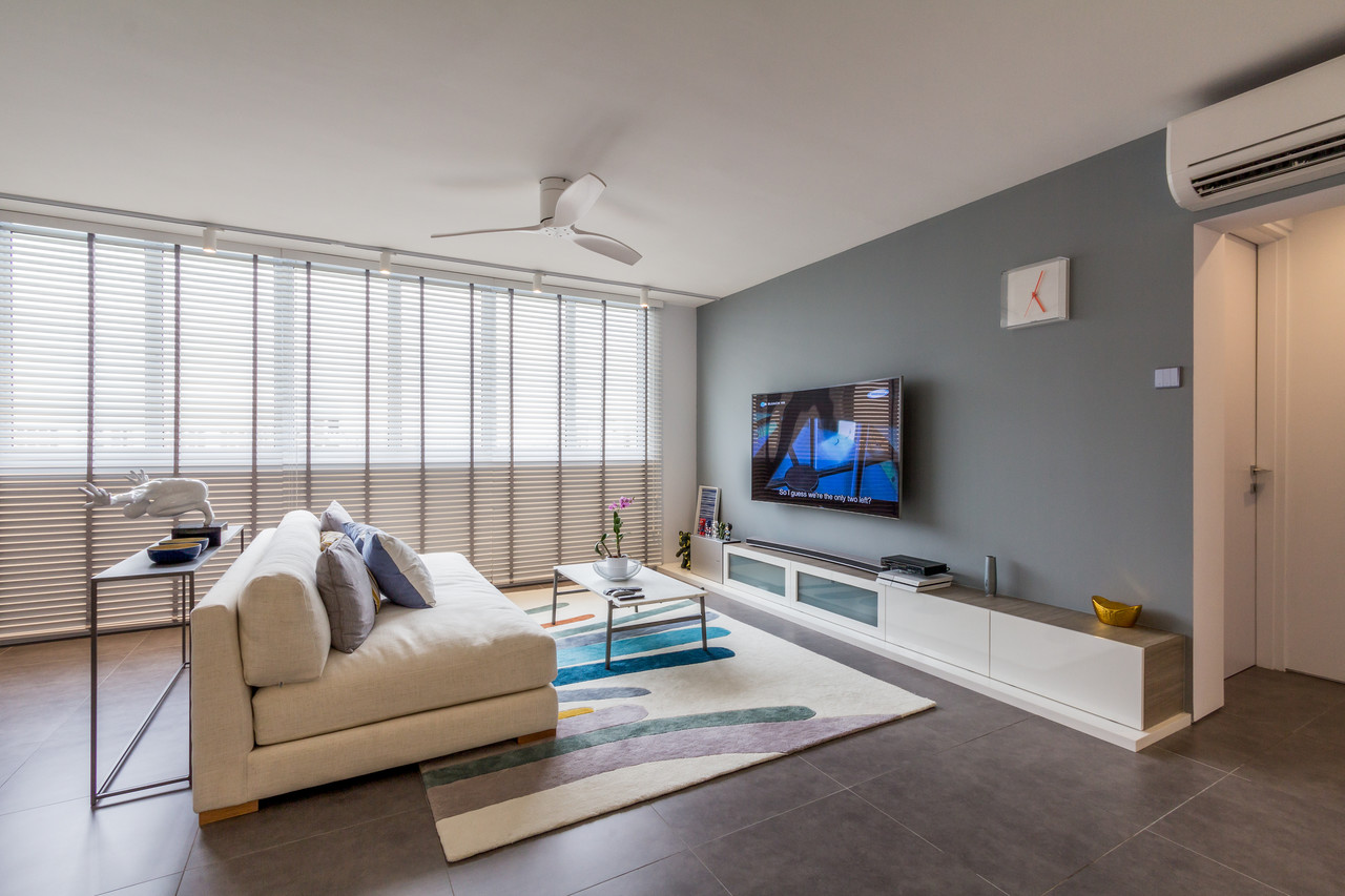 Contemporary, Modern, Rustic Design - Living Room - HDB 4 Room - Design by Fineline Design Pte Ltd
