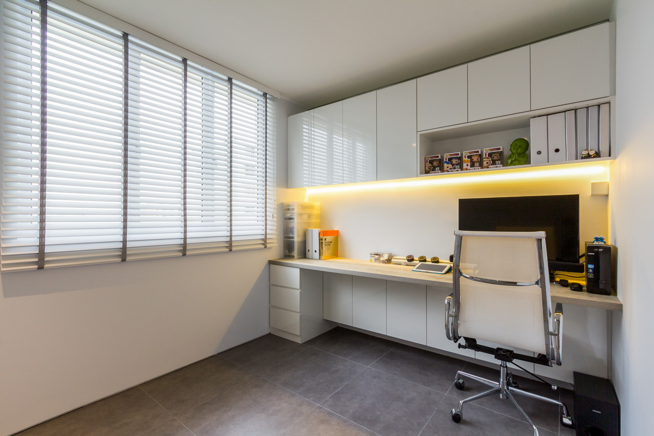 Contemporary, Modern, Rustic Design - Study Room - HDB 4 Room - Design by Fineline Design Pte Ltd