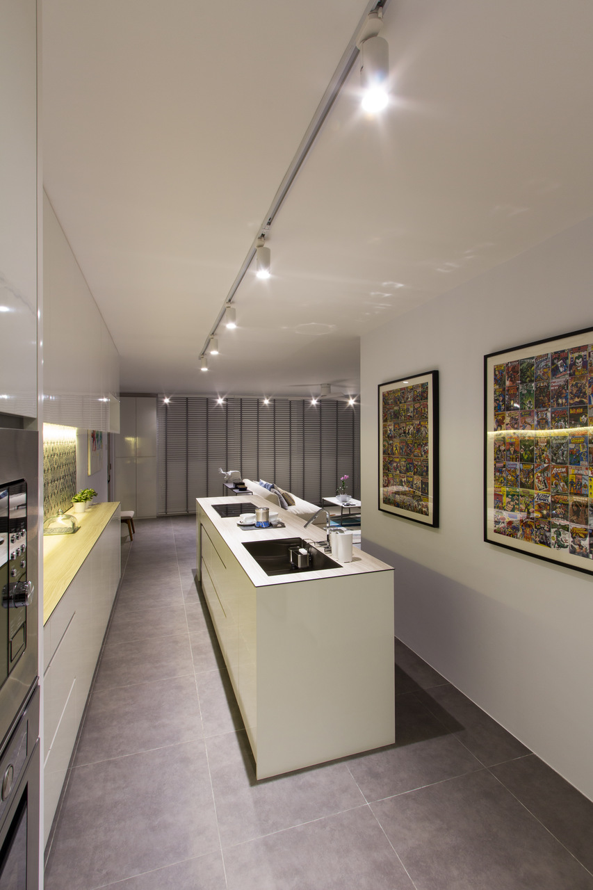 Contemporary, Modern, Rustic Design - Kitchen - HDB 4 Room - Design by Fineline Design Pte Ltd