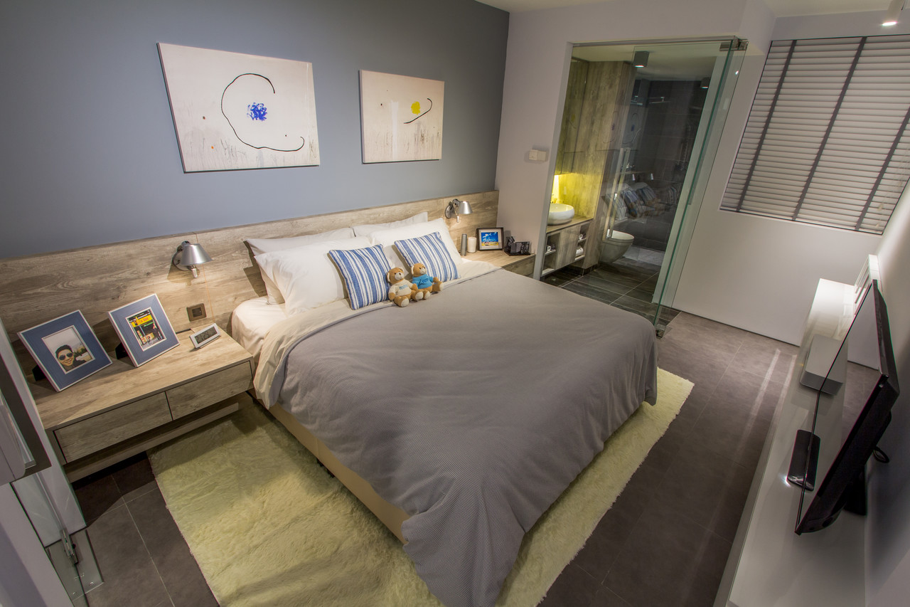 Contemporary, Modern, Rustic Design - Bedroom - HDB 4 Room - Design by Fineline Design Pte Ltd
