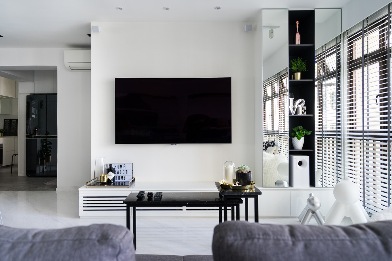 Minimalist Design - Living Room - HDB 4 Room - Design by Fineline Design Pte Ltd