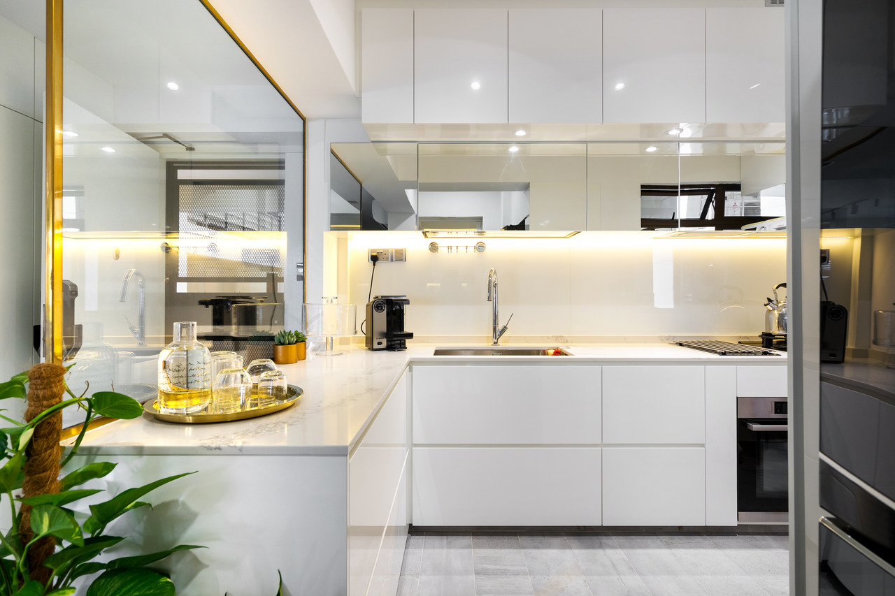 Minimalist Design - Kitchen - HDB 4 Room - Design by Fineline Design Pte Ltd