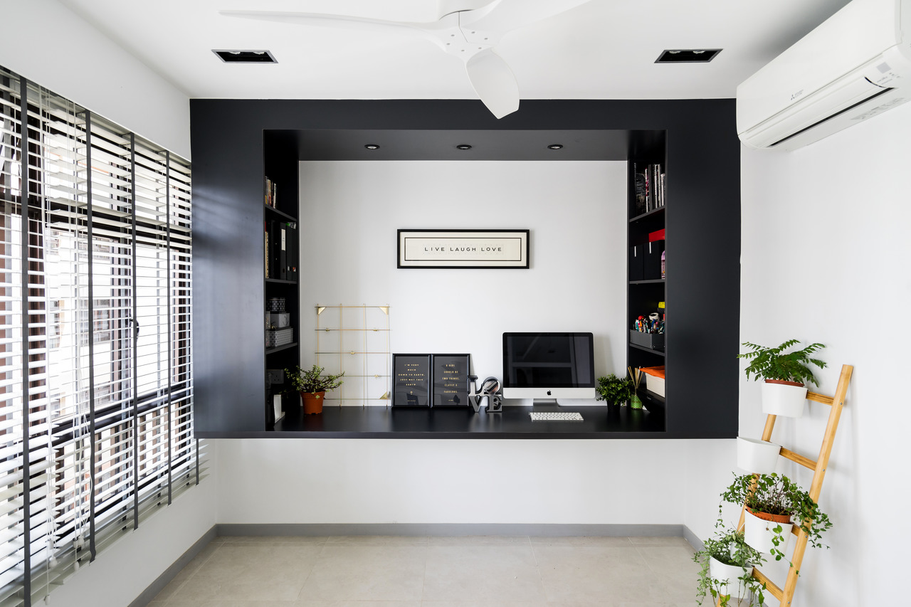 Minimalist Design - Study Room - HDB 4 Room - Design by Fineline Design Pte Ltd