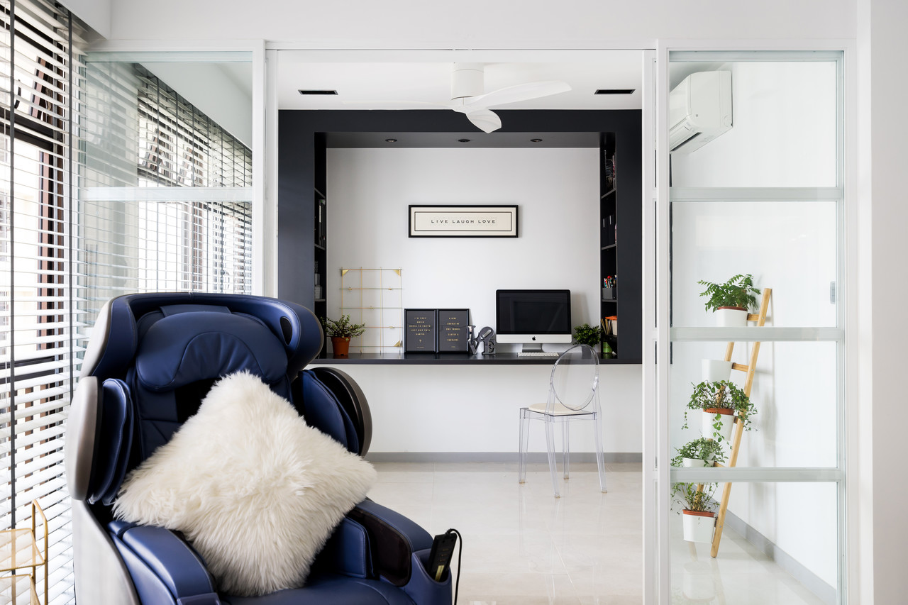 Minimalist Design - Study Room - HDB 4 Room - Design by Fineline Design Pte Ltd