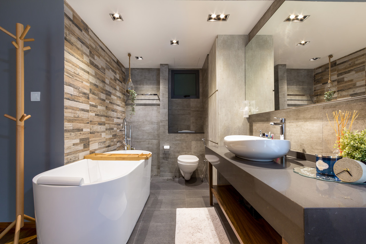 Contemporary, Modern Design - Bathroom - HDB 4 Room - Design by Fineline Design Pte Ltd