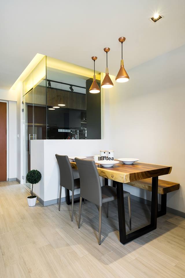 Contemporary, Scandinavian Design - Dining Room - HDB 4 Room - Design by Fineline Design Pte Ltd