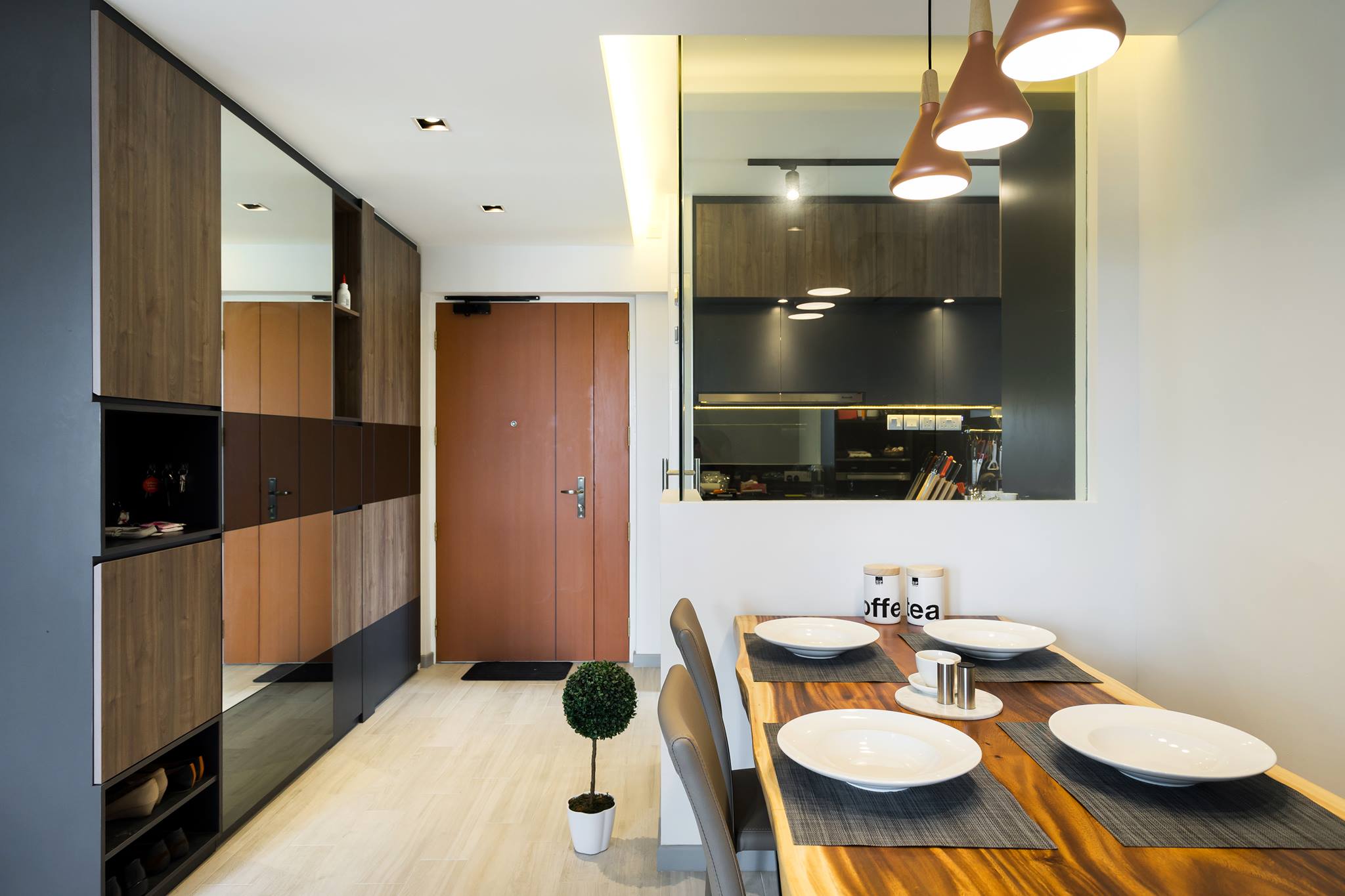 Contemporary, Scandinavian Design - Dining Room - HDB 4 Room - Design by Fineline Design Pte Ltd