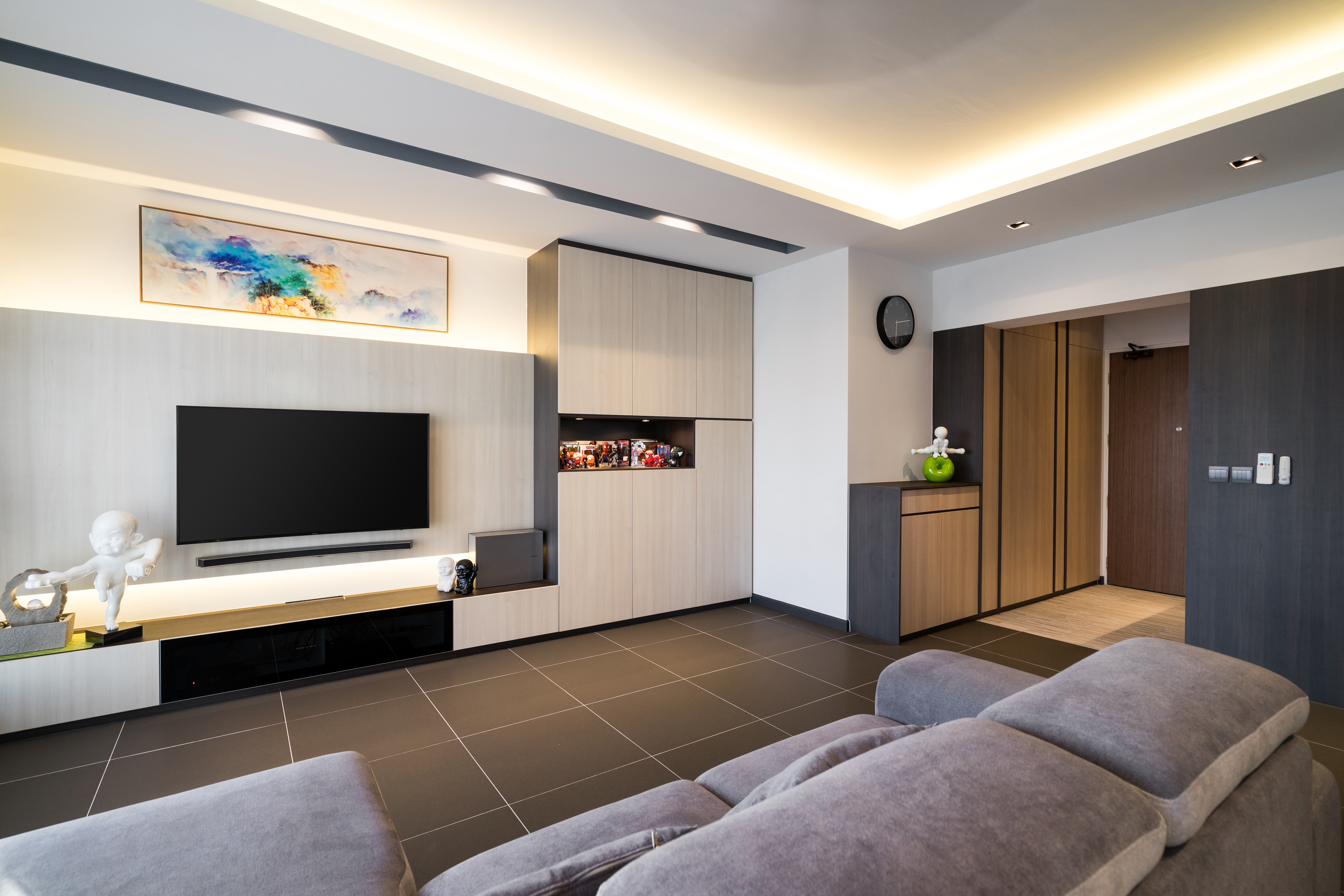 Scandinavian Design - Living Room - HDB 4 Room - Design by Fineline Design Pte Ltd