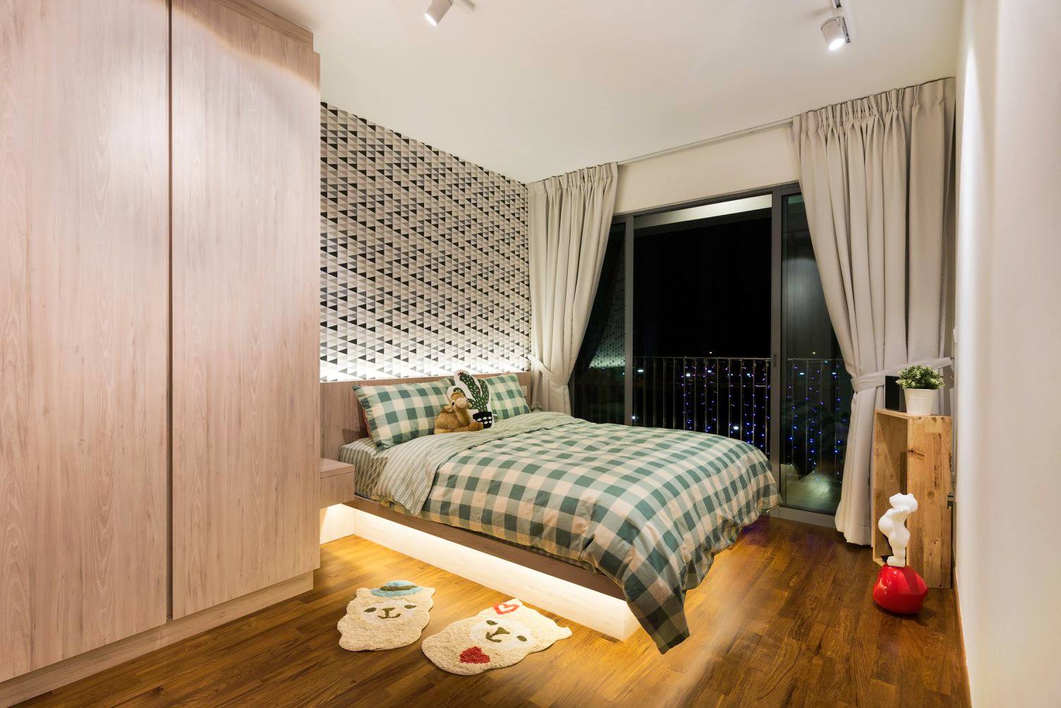 Scandinavian Design - Bedroom - HDB 4 Room - Design by Fineline Design Pte Ltd