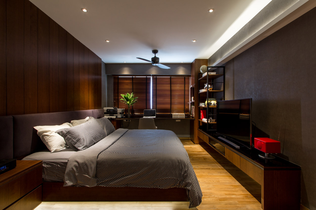 Contemporary, Modern Design - Bedroom - HDB 4 Room - Design by Fineline Design Pte Ltd