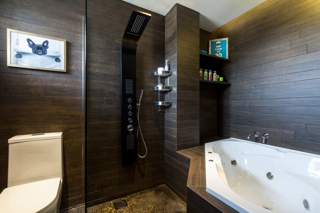 Contemporary, Modern Design - Bathroom - HDB 4 Room - Design by Fineline Design Pte Ltd