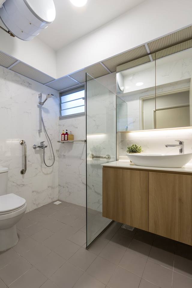 Scandinavian Design - Bathroom - HDB 4 Room - Design by Fineline Design Pte Ltd