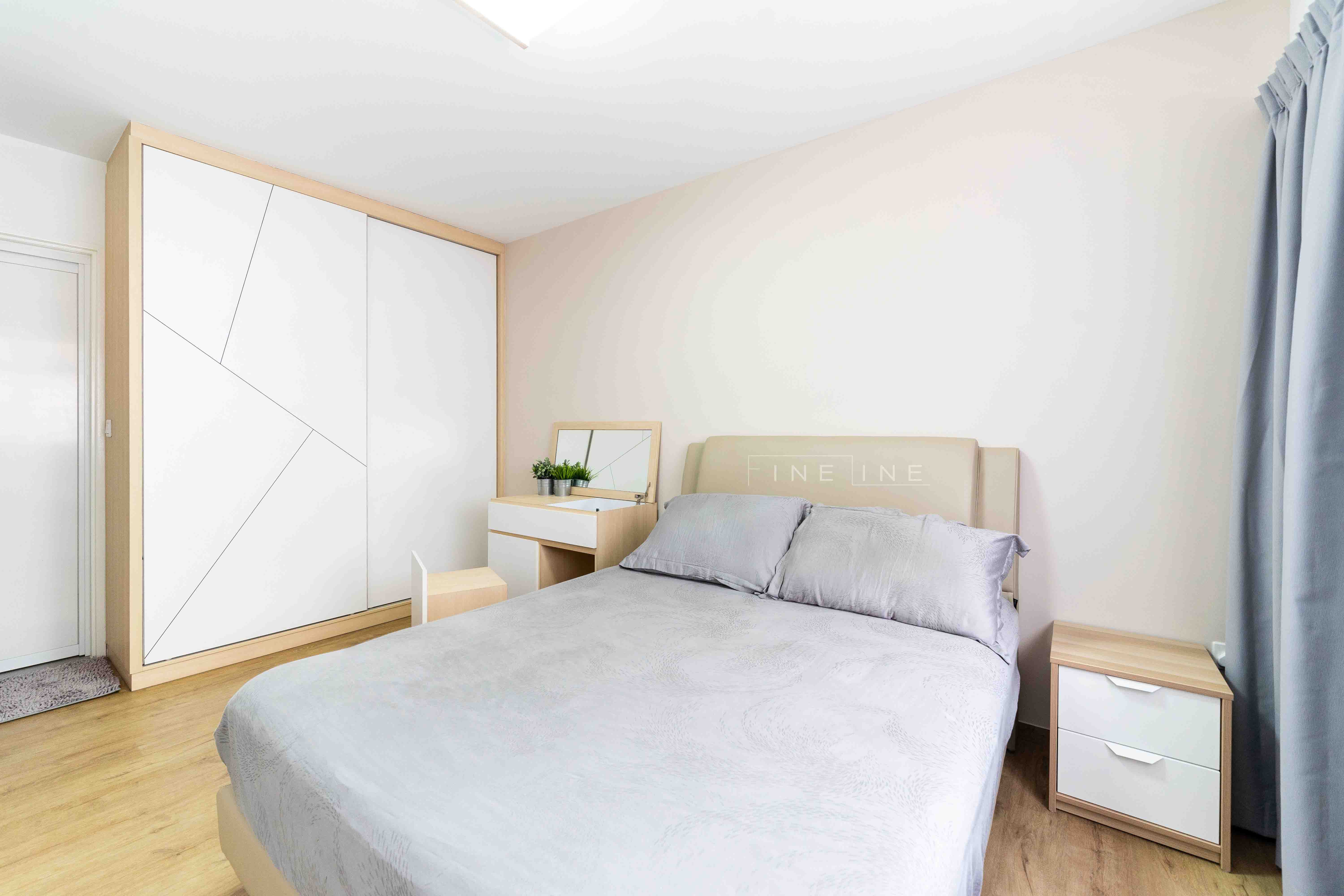Scandinavian Design - Bedroom - HDB 5 Room - Design by Fineline Design Pte Ltd
