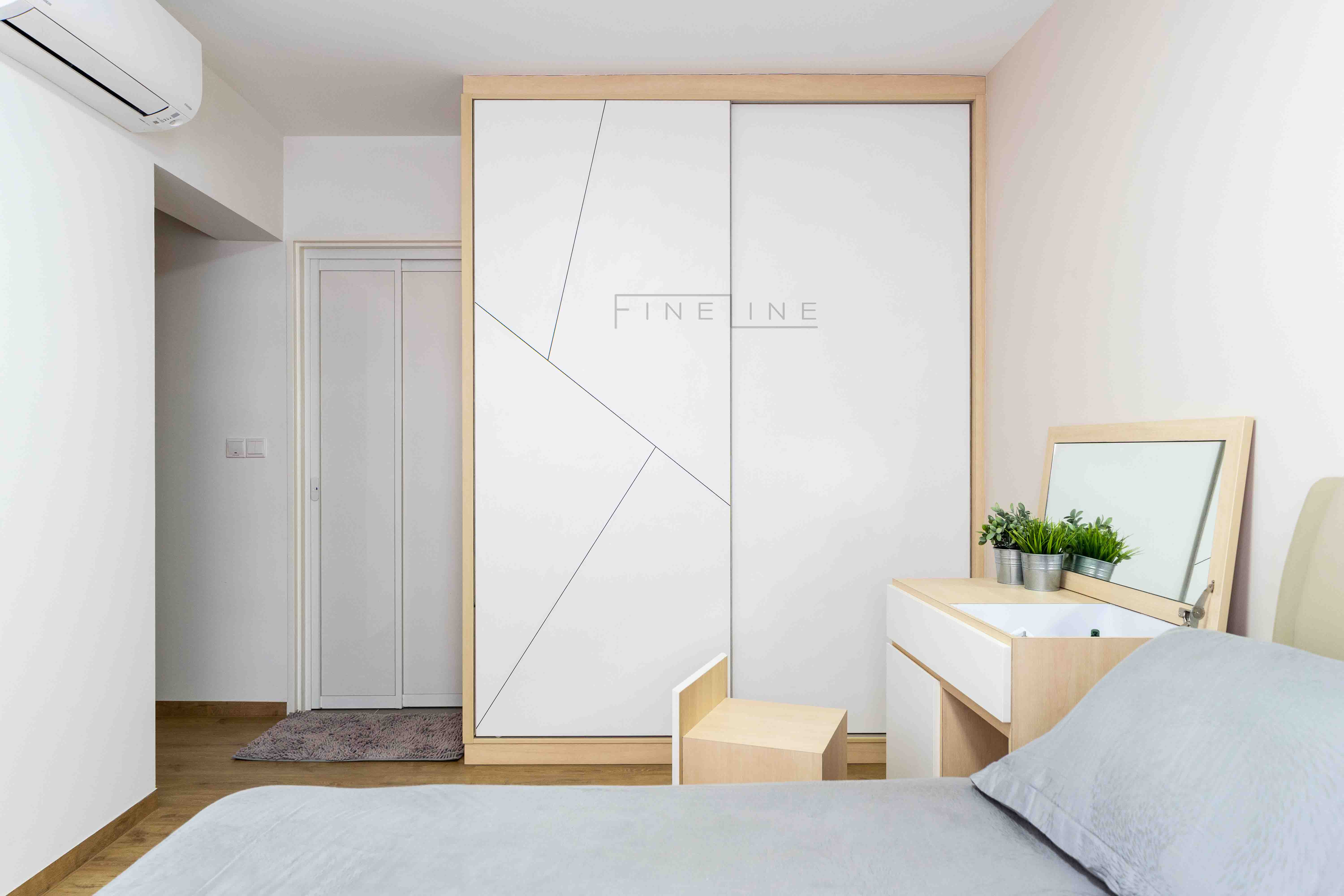 Scandinavian Design - Bedroom - HDB 5 Room - Design by Fineline Design Pte Ltd
