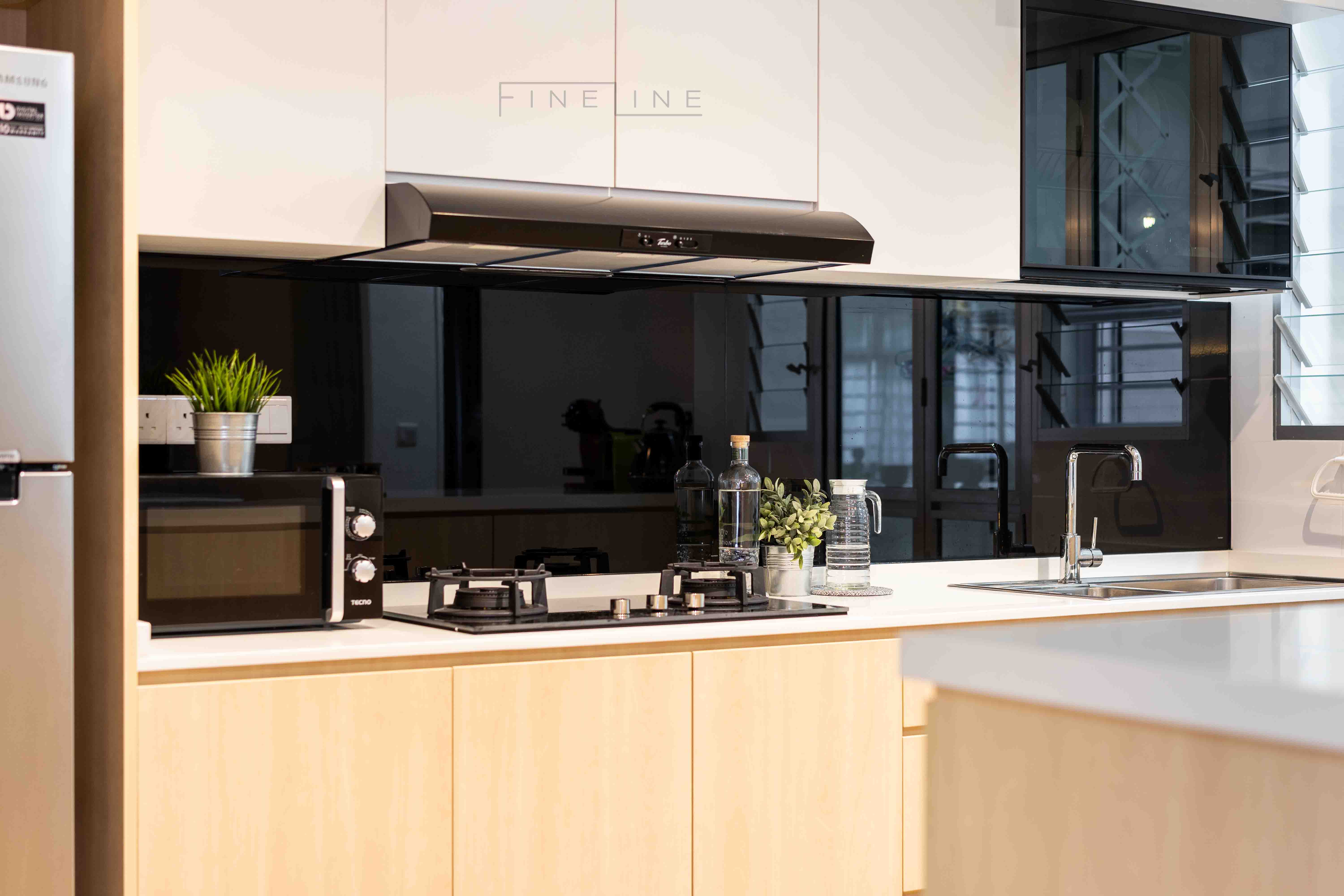 Scandinavian Design - Kitchen - HDB 5 Room - Design by Fineline Design Pte Ltd