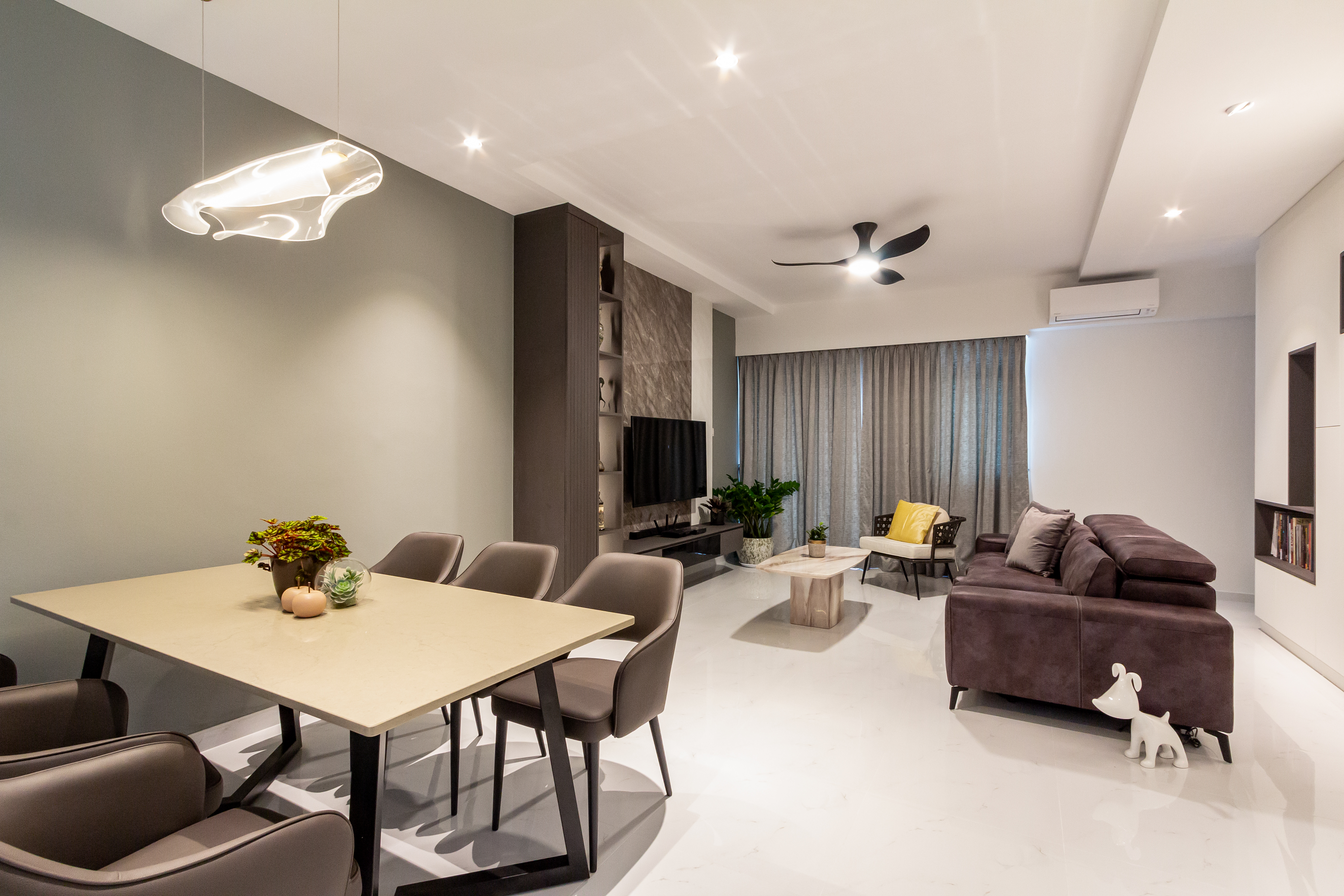 Contemporary, Modern Design - Dining Room - Condominium - Design by Fineline Design Pte Ltd