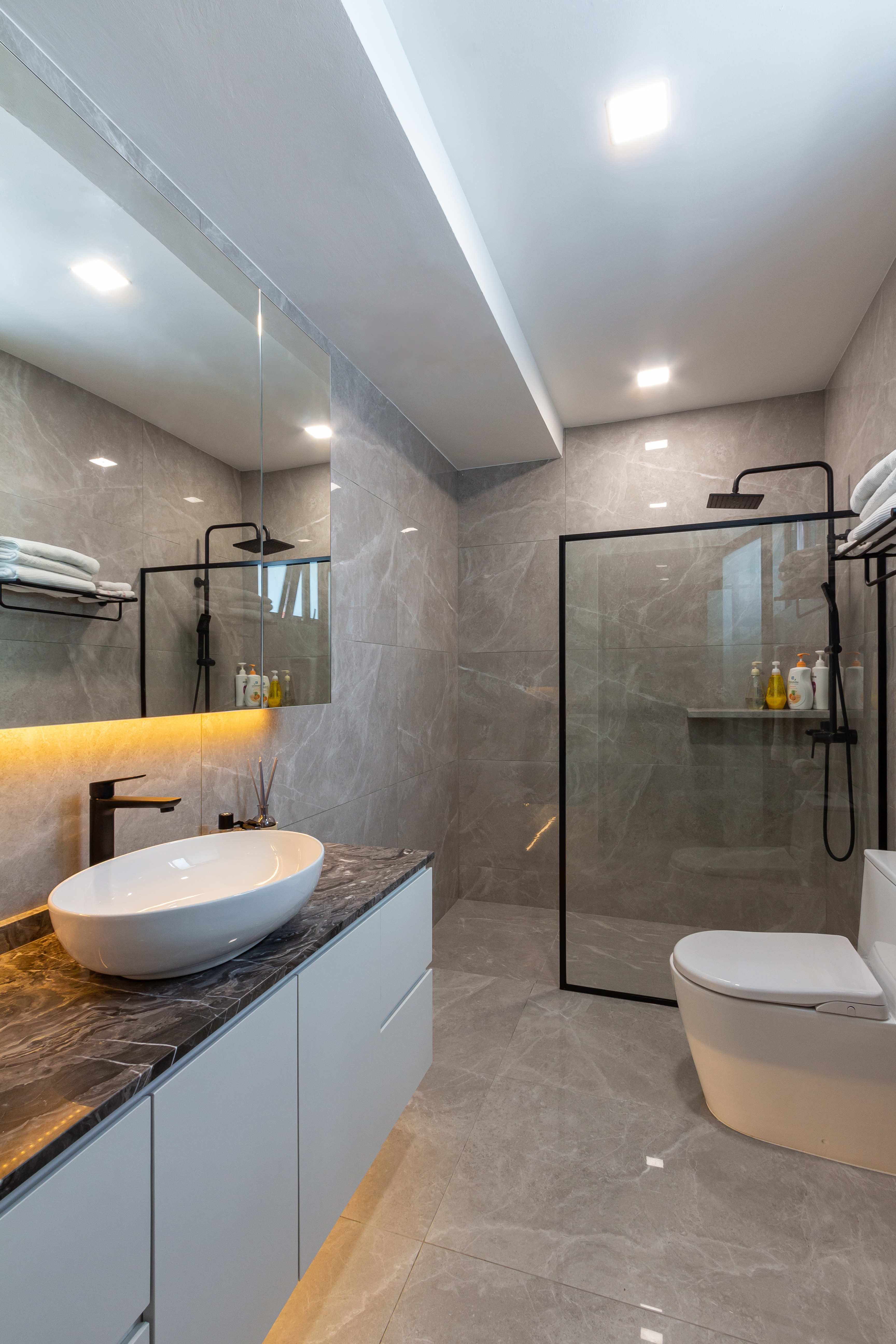 Scandinavian Design - Bathroom - Landed House - Design by Fineline Design Pte Ltd