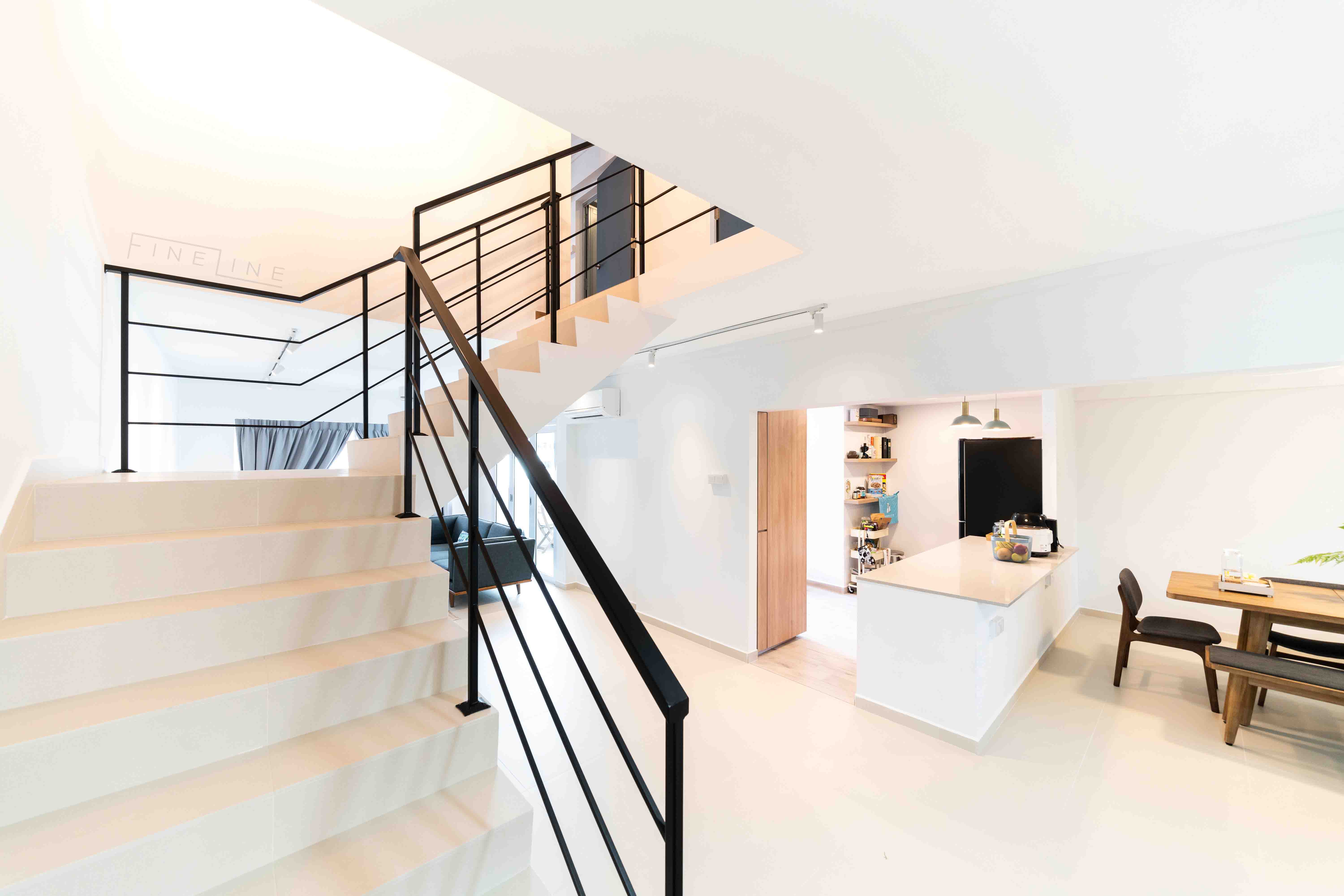 Modern Design - Dining Room - HDB Executive Apartment - Design by Fineline Design Pte Ltd