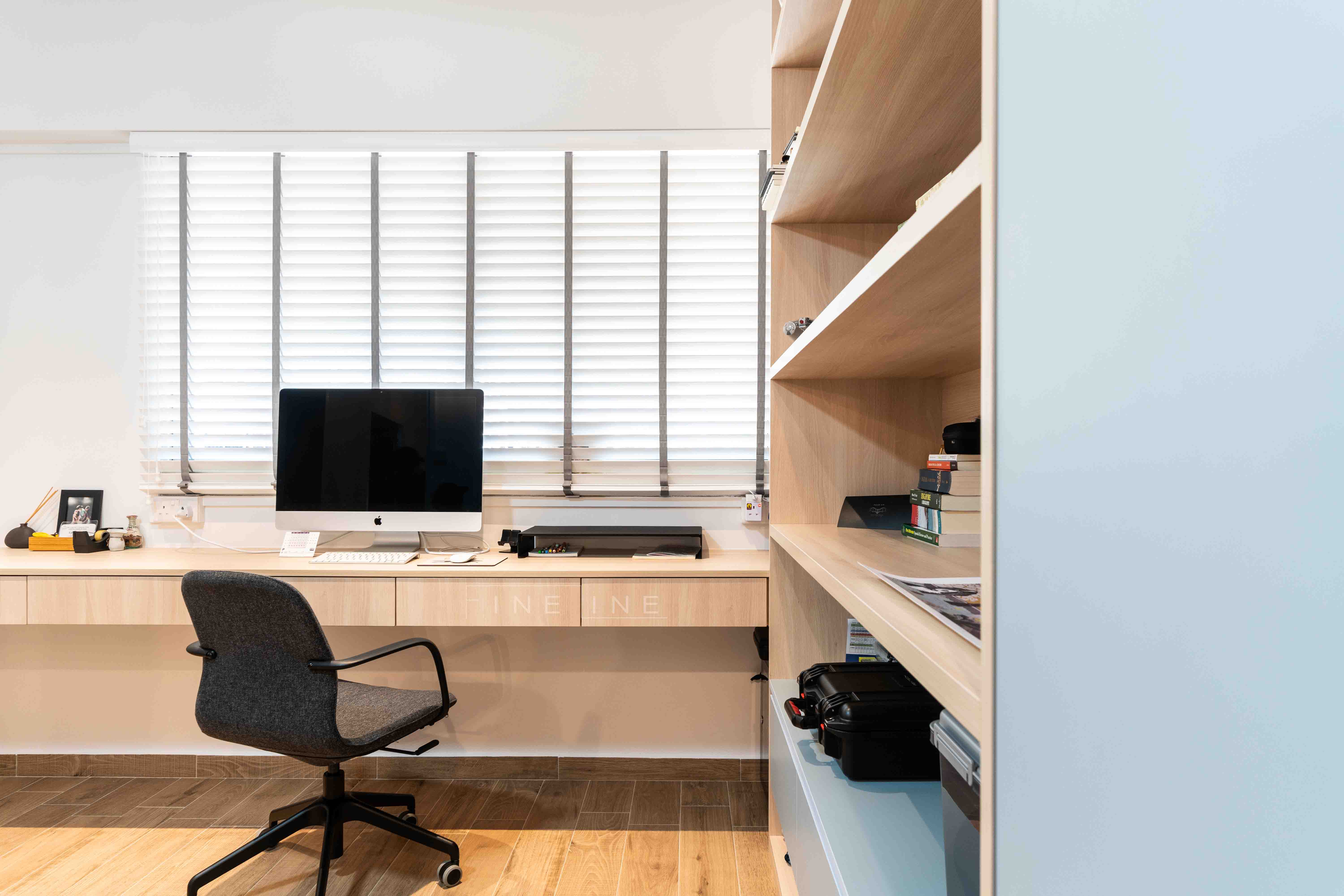 Modern Design - Study Room - HDB Executive Apartment - Design by Fineline Design Pte Ltd