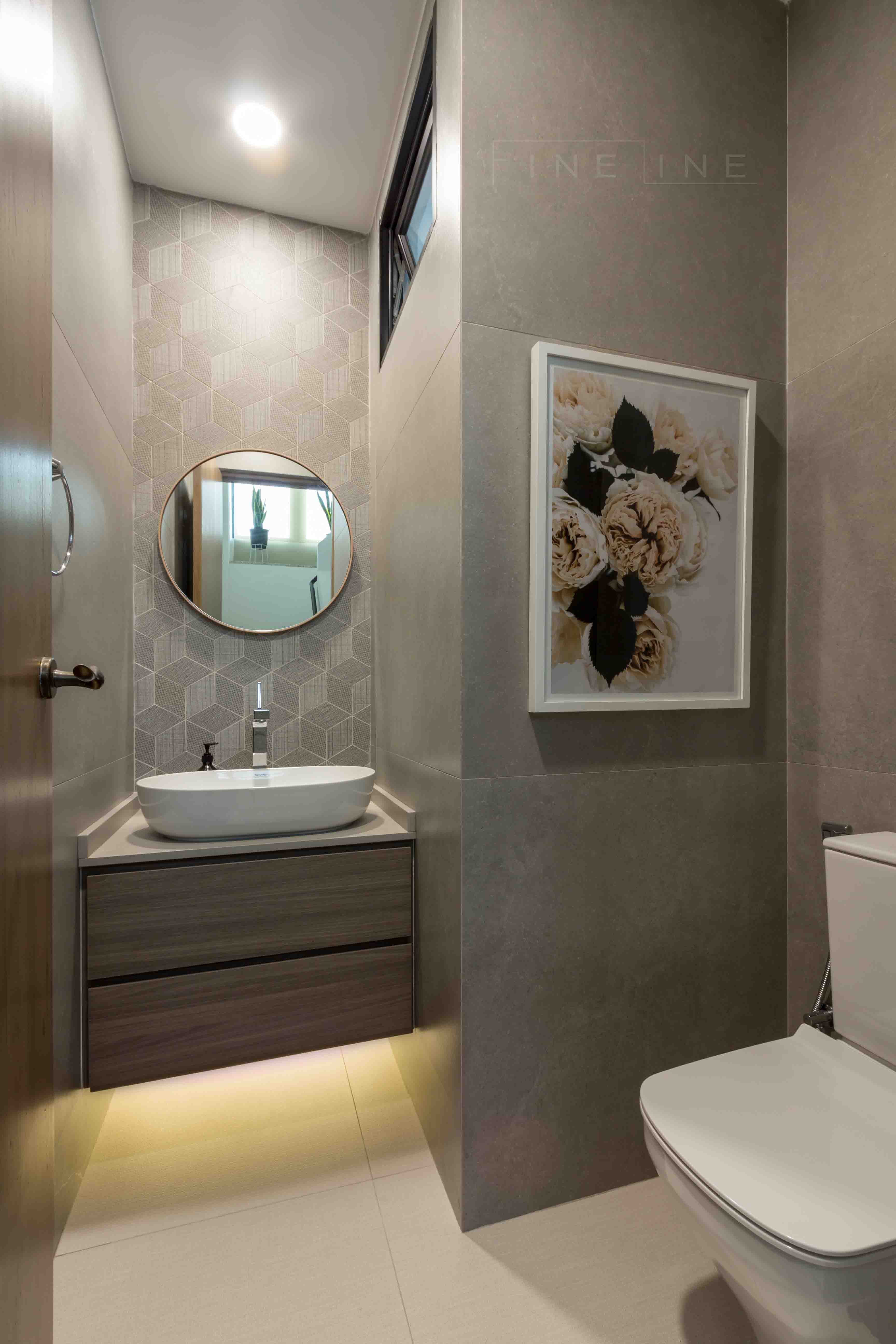 Contemporary Design - Bathroom - Condominium - Design by Fineline Design Pte Ltd