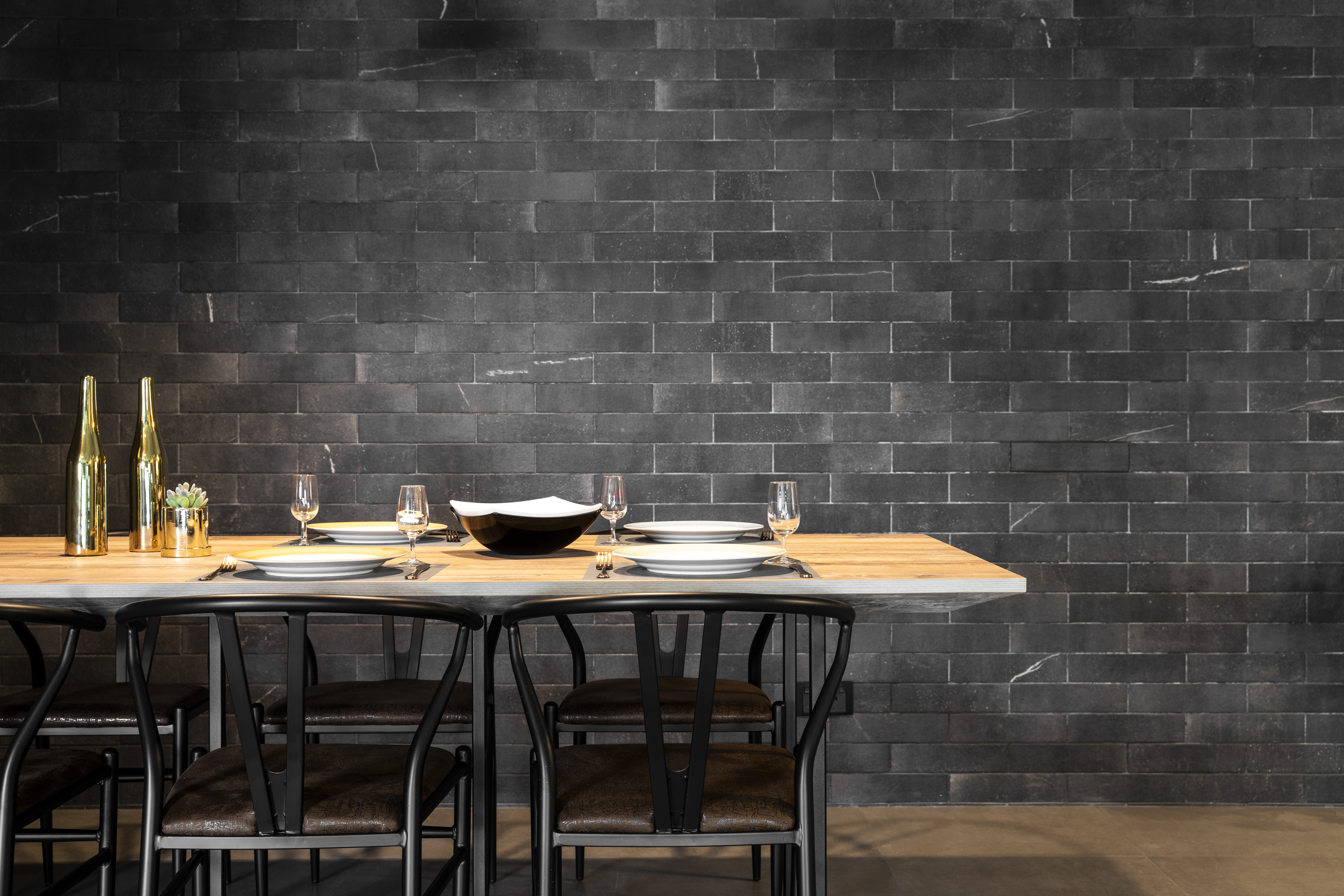Industrial Design - Dining Room - HDB 5 Room - Design by Fineline Design Pte Ltd