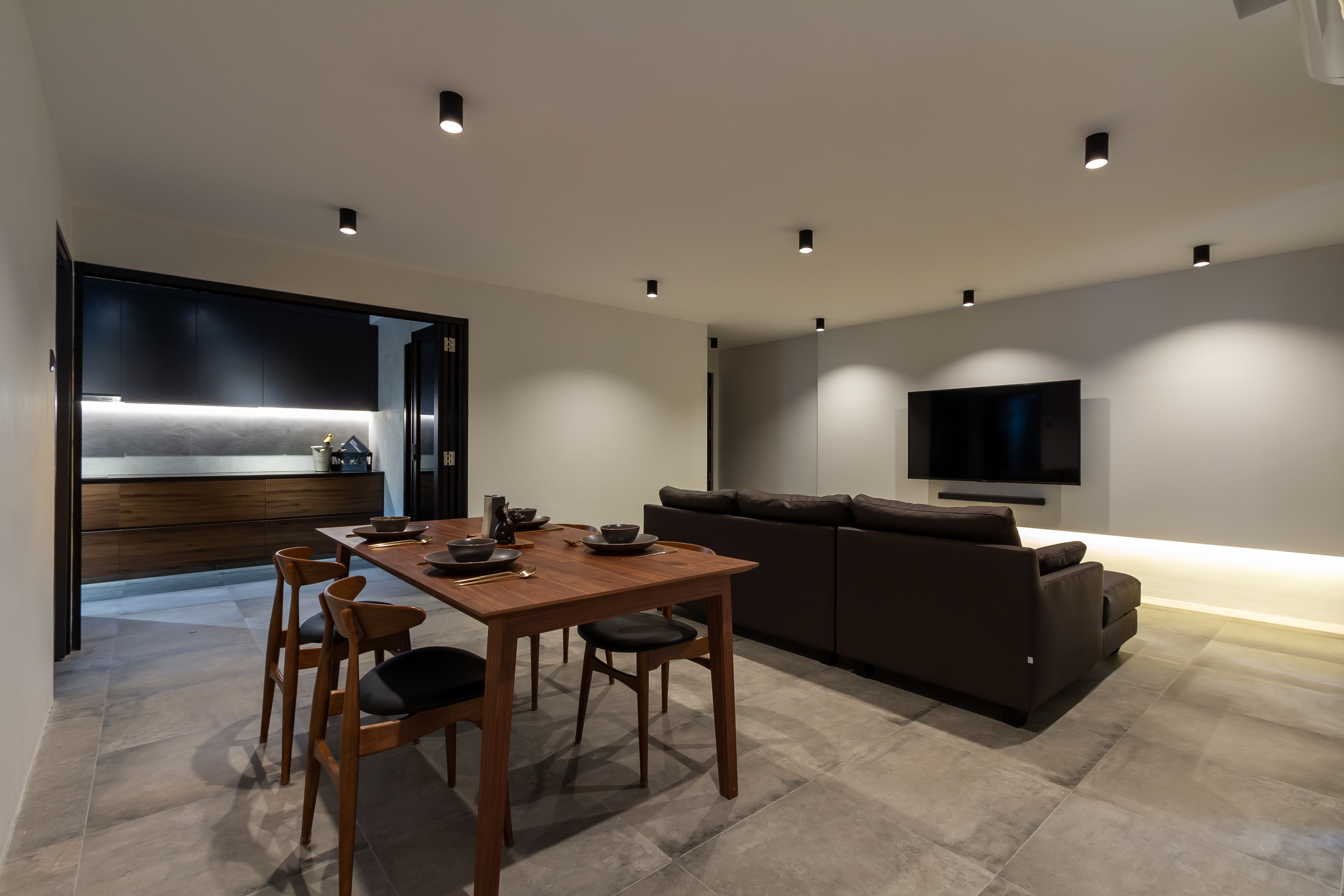 Minimalist Design - Living Room - HDB 5 Room - Design by Fineline Design Pte Ltd