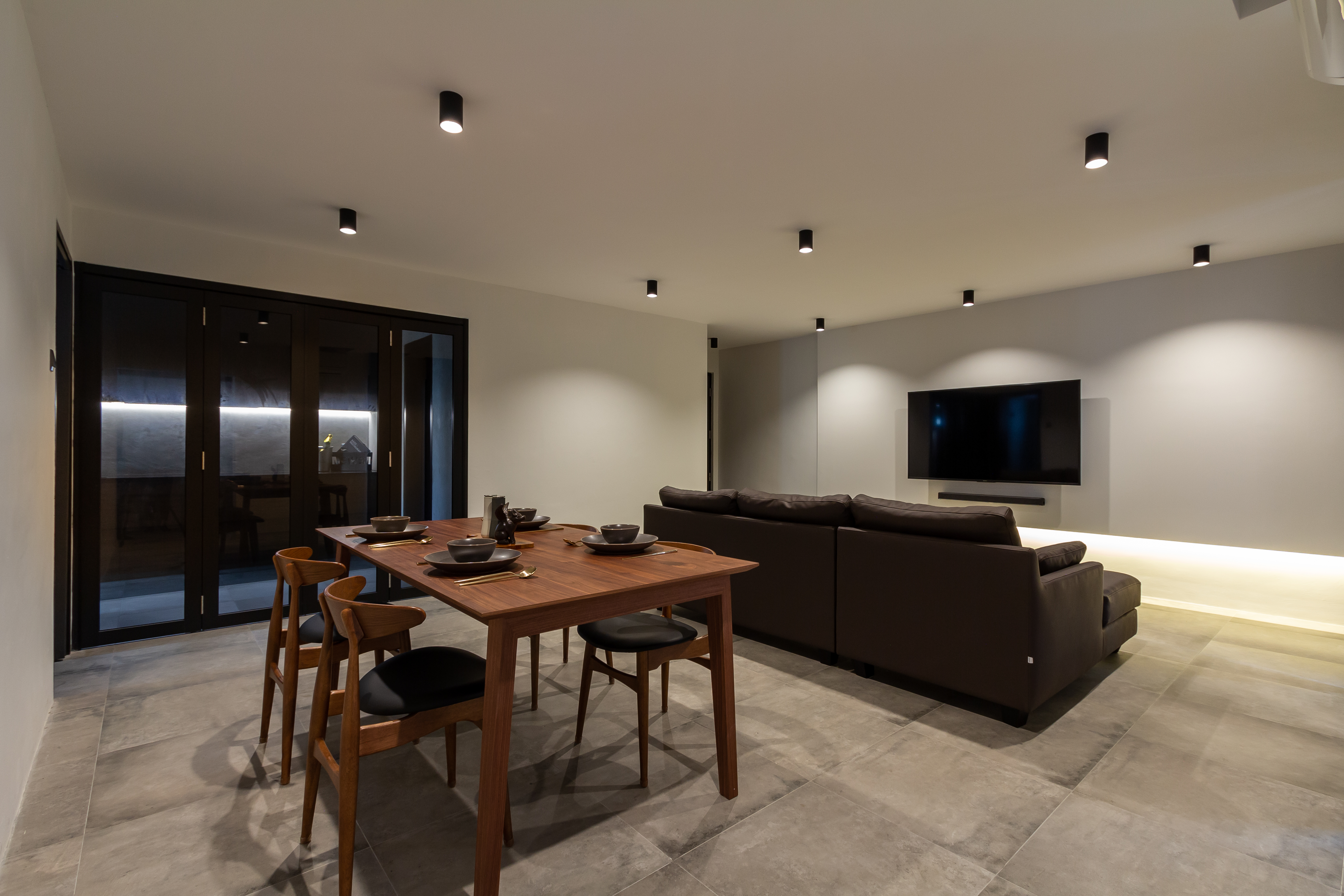 Minimalist Design - Living Room - HDB 5 Room - Design by Fineline Design Pte Ltd