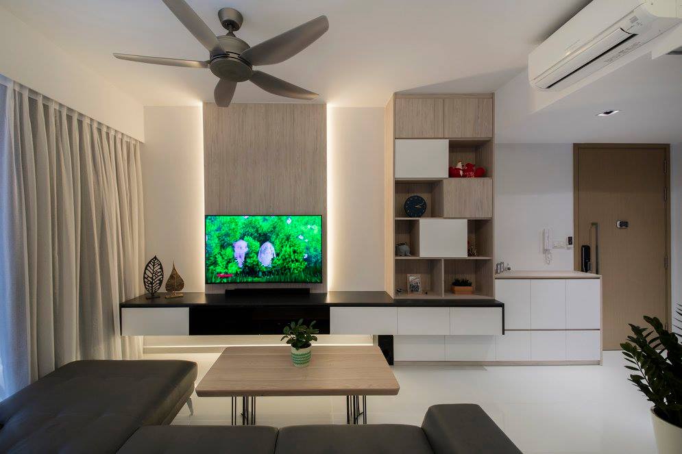 Minimalist, Scandinavian Design - Living Room - Condominium - Design by Fineline Design Pte Ltd