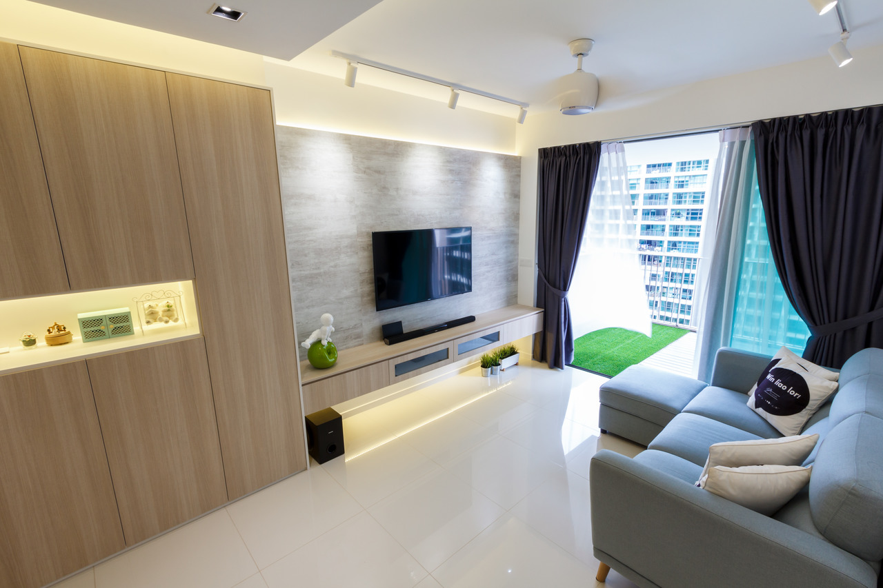 Contemporary Design - Living Room - Condominium - Design by Fineline Design Pte Ltd