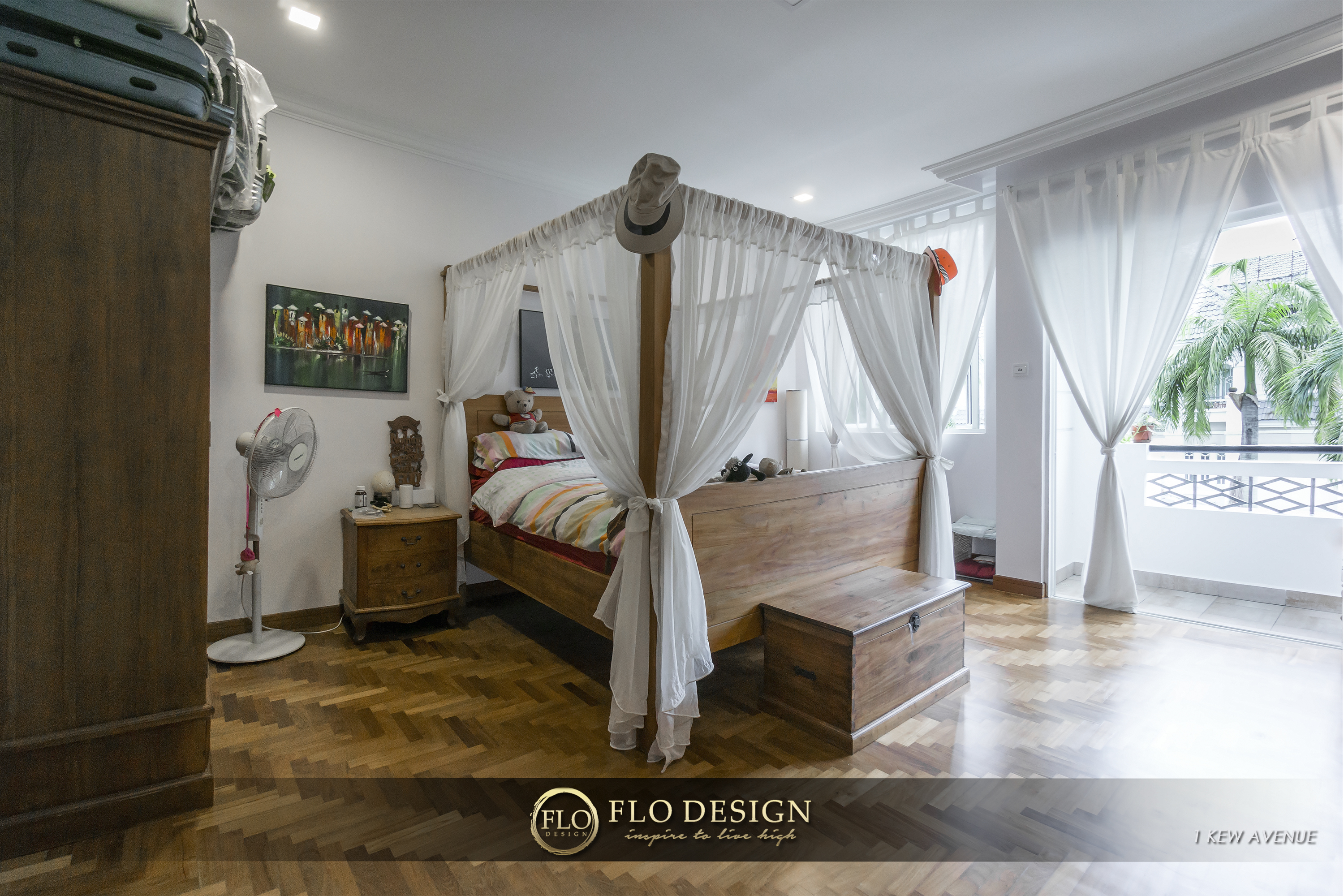 Contemporary, Eclectic, Rustic Design - Bedroom - Landed House - Design by Flo Design Pte Ltd
