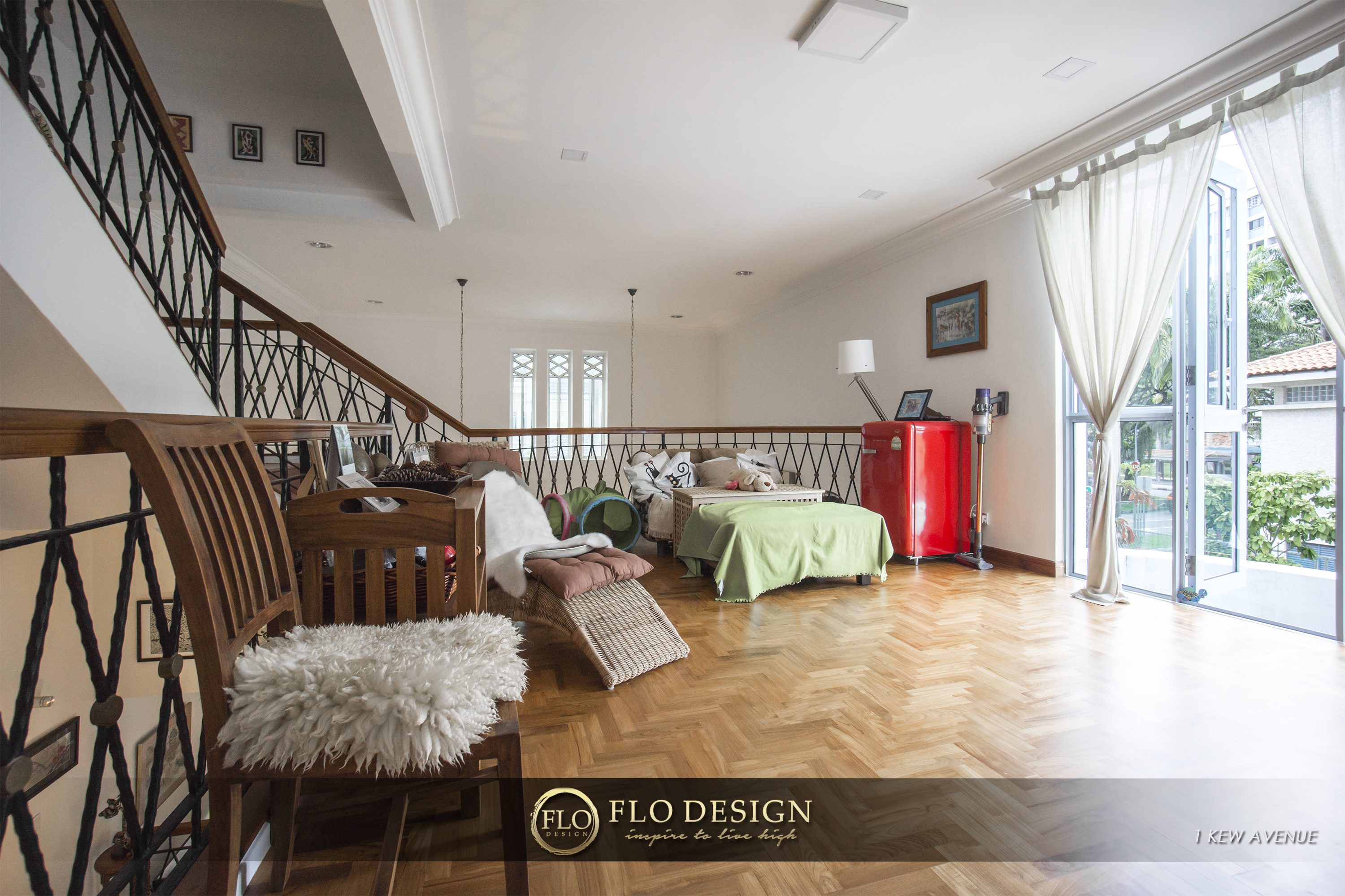 Contemporary, Eclectic, Rustic Design - Entertainment Room - Landed House - Design by Flo Design Pte Ltd