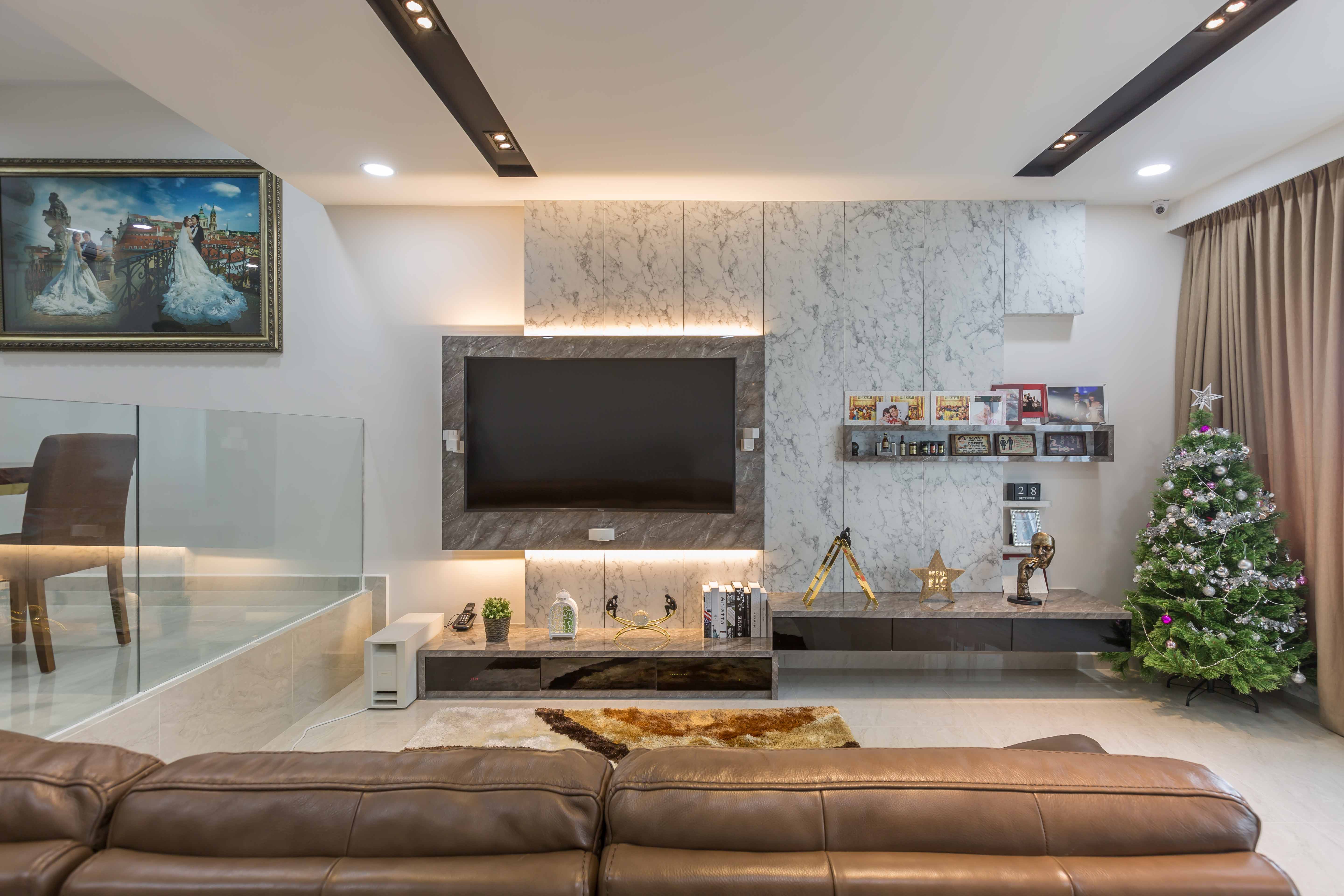 Classical, Contemporary Design - Living Room - Condominium - Design by Flo Design Pte Ltd