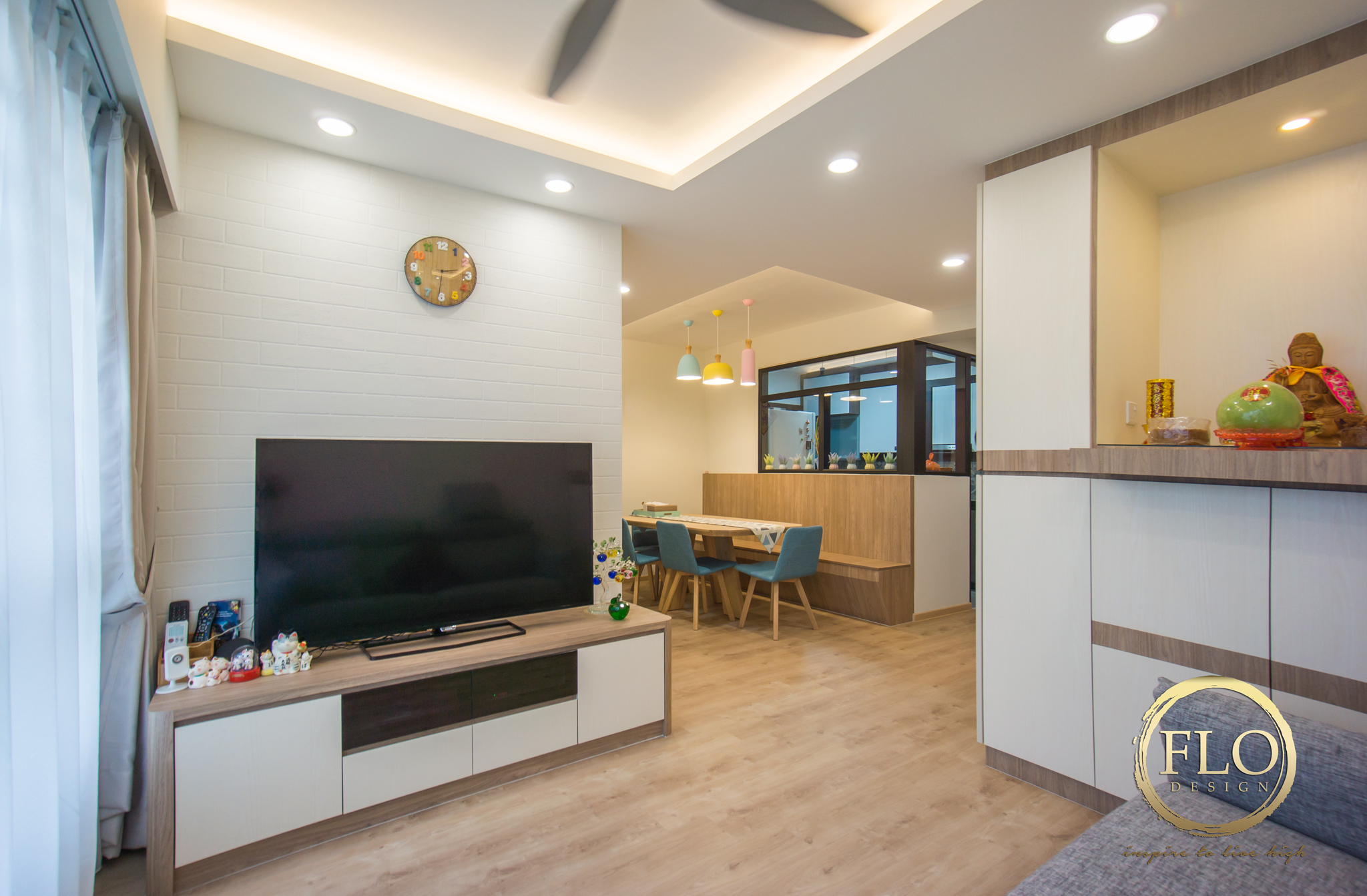 Scandinavian Design - Living Room - HDB 4 Room - Design by Flo Design Pte Ltd