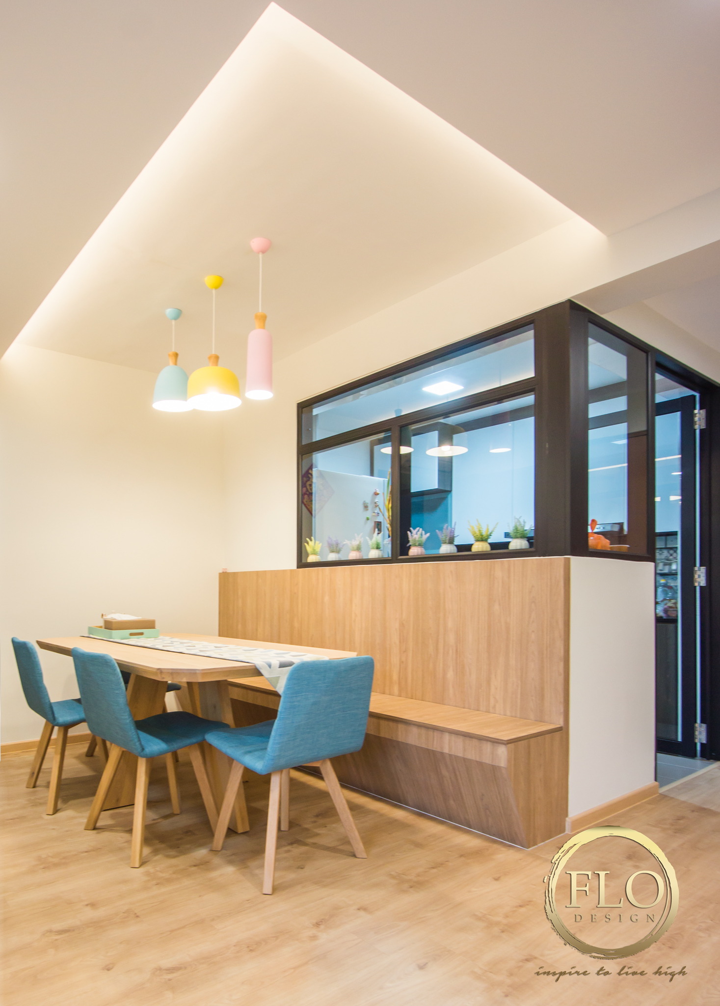 Scandinavian Design - Dining Room - HDB 4 Room - Design by Flo Design Pte Ltd