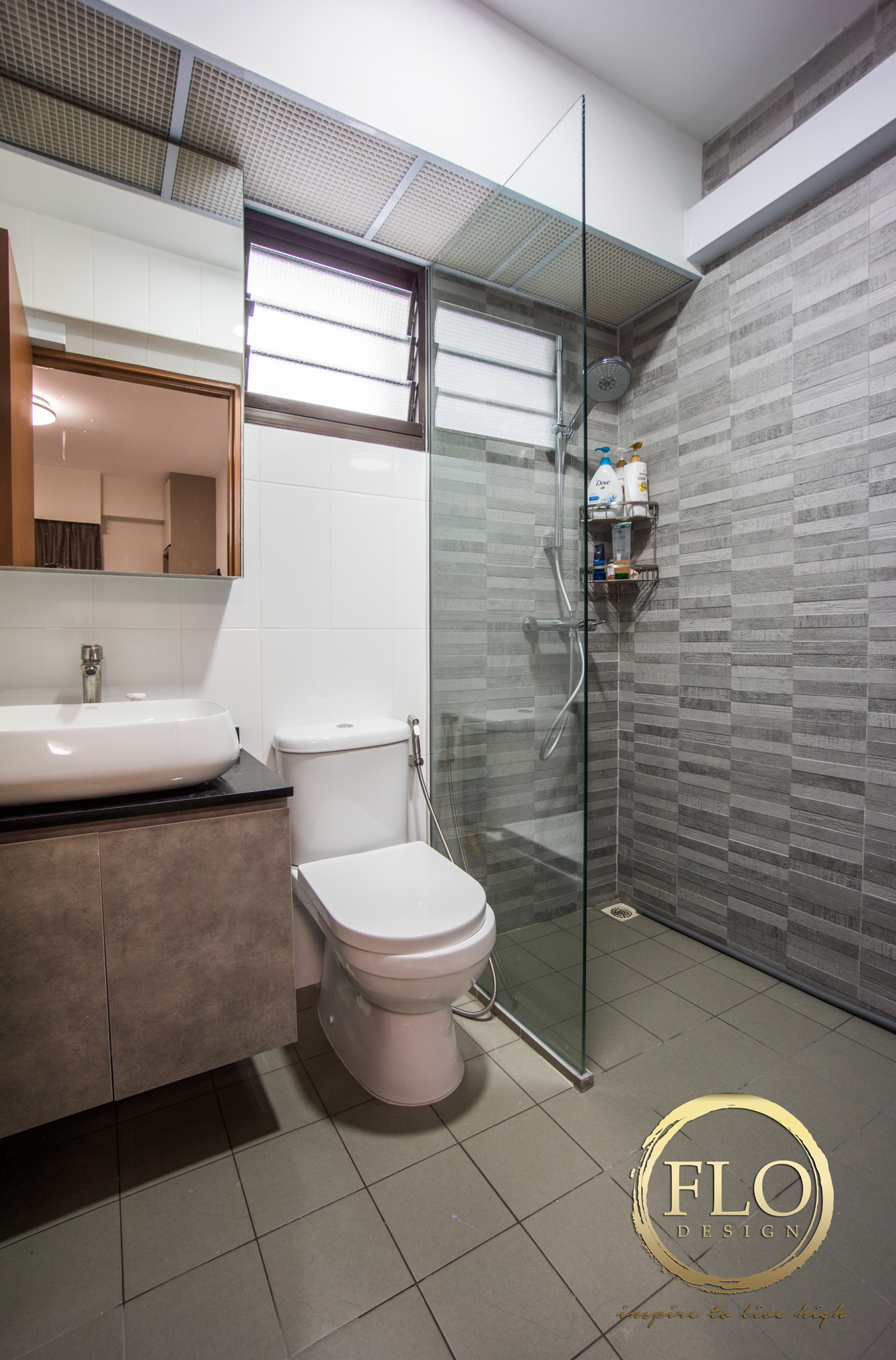 Scandinavian Design - Bathroom - HDB 4 Room - Design by Flo Design Pte Ltd