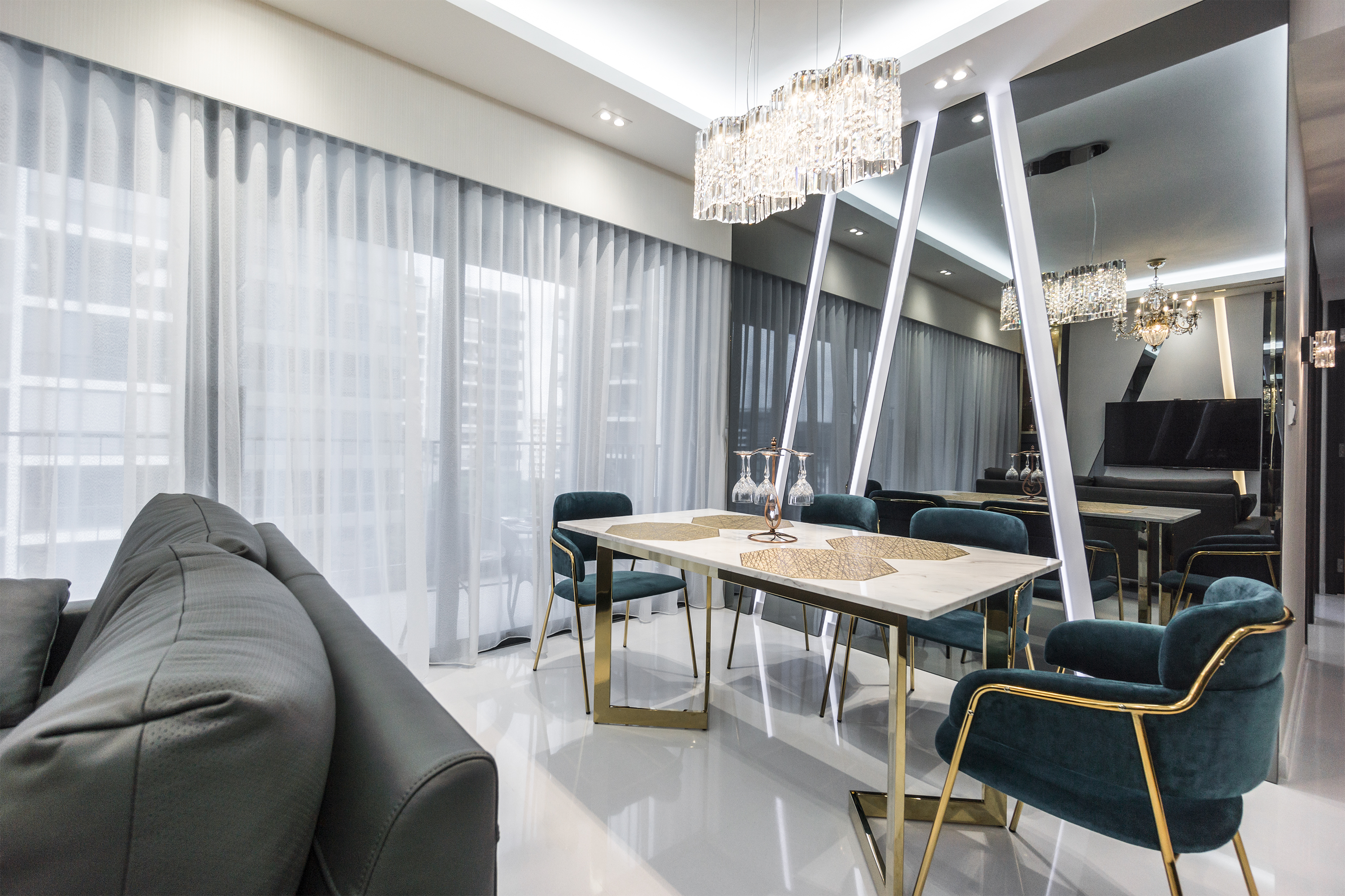 Classical, Contemporary Design - Dining Room - Condominium - Design by Flo Design Pte Ltd