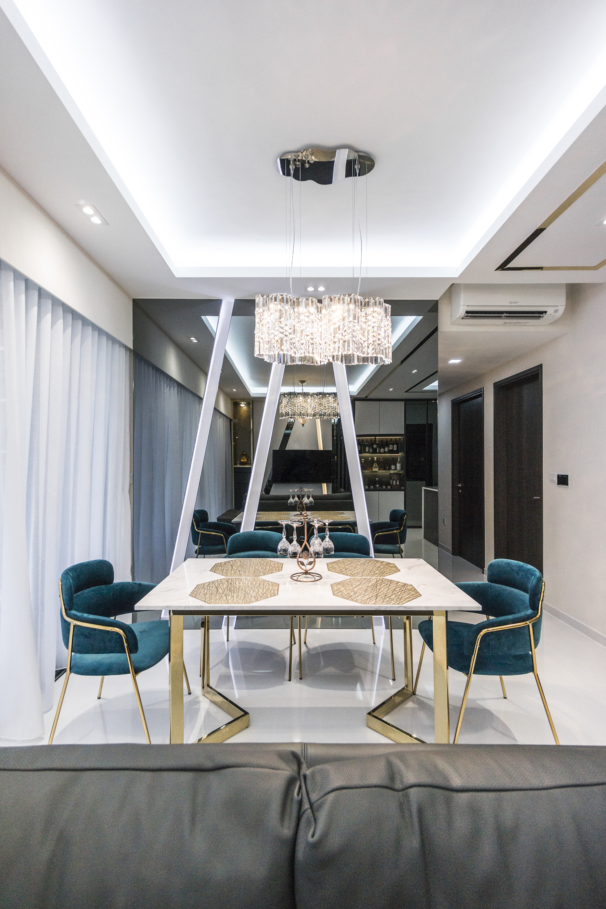 Classical, Contemporary Design - Living Room - Condominium - Design by Flo Design Pte Ltd