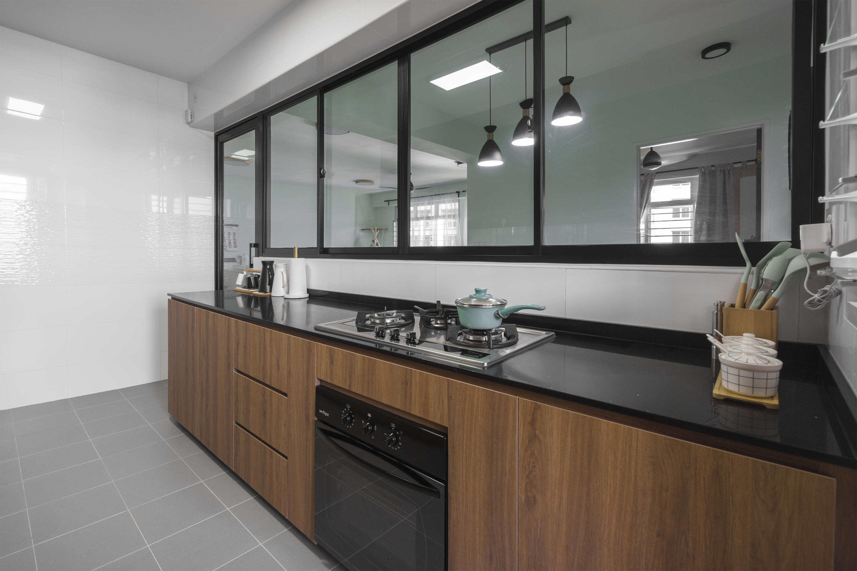 Minimalist, Scandinavian Design - Kitchen - HDB 5 Room - Design by Flo Design Pte Ltd