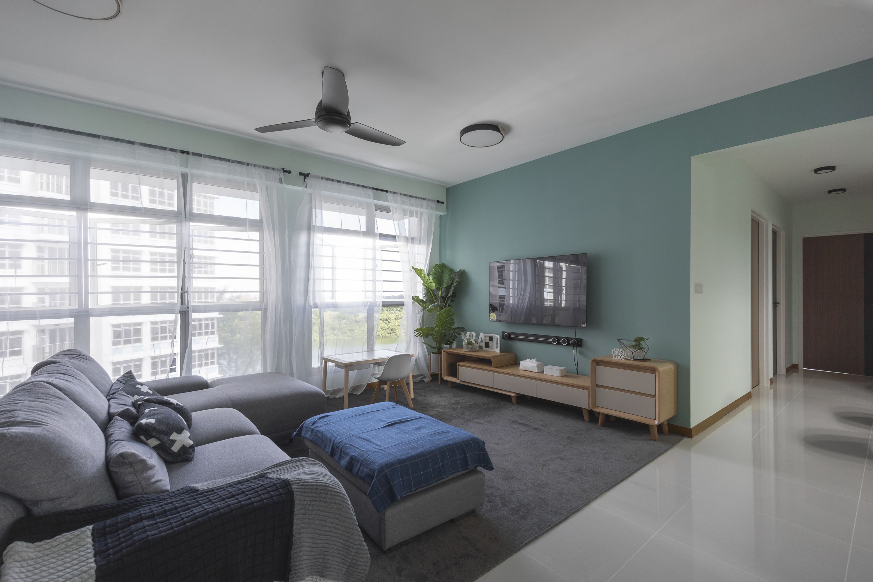 Minimalist, Scandinavian Design - Living Room - HDB 5 Room - Design by Flo Design Pte Ltd