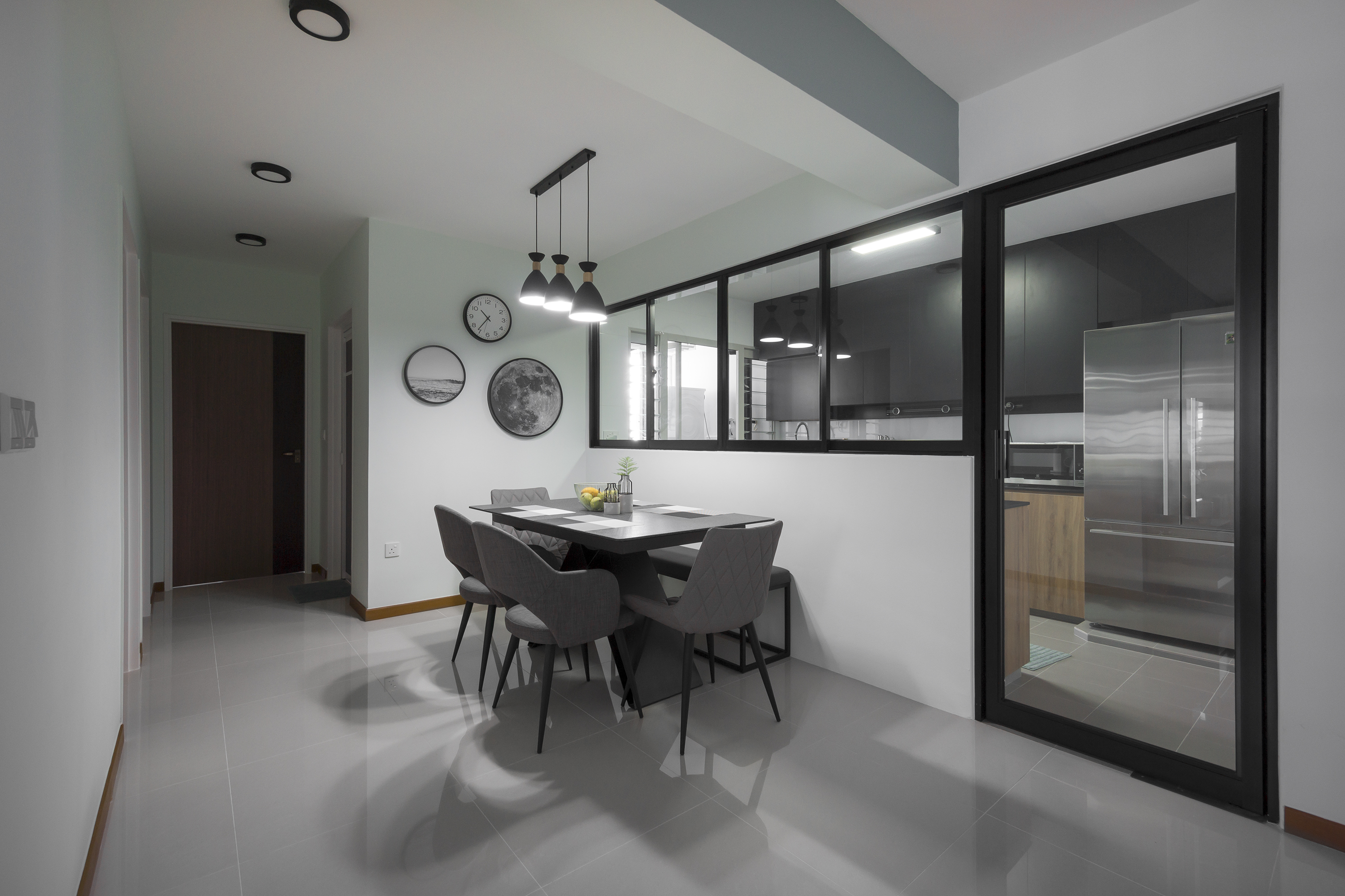 Minimalist, Scandinavian Design - Dining Room - HDB 5 Room - Design by Flo Design Pte Ltd