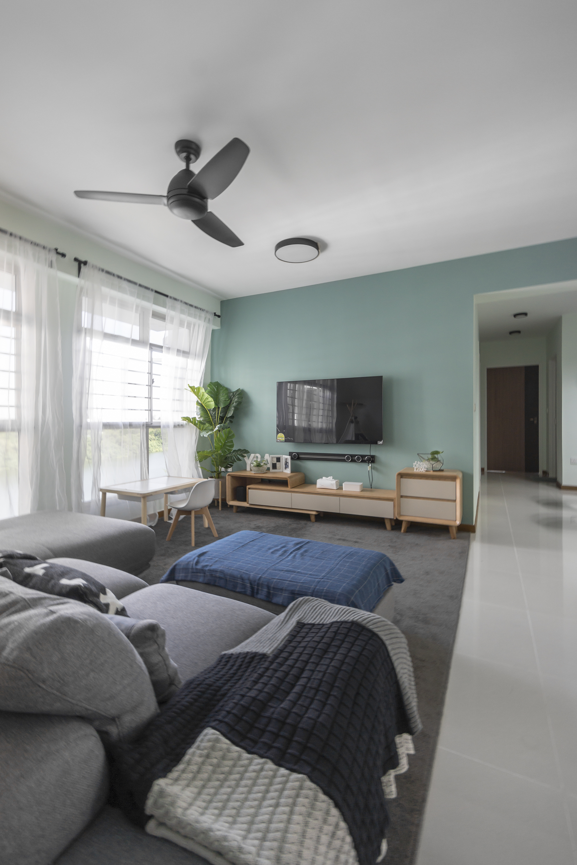 Minimalist, Scandinavian Design - Living Room - HDB 5 Room - Design by Flo Design Pte Ltd