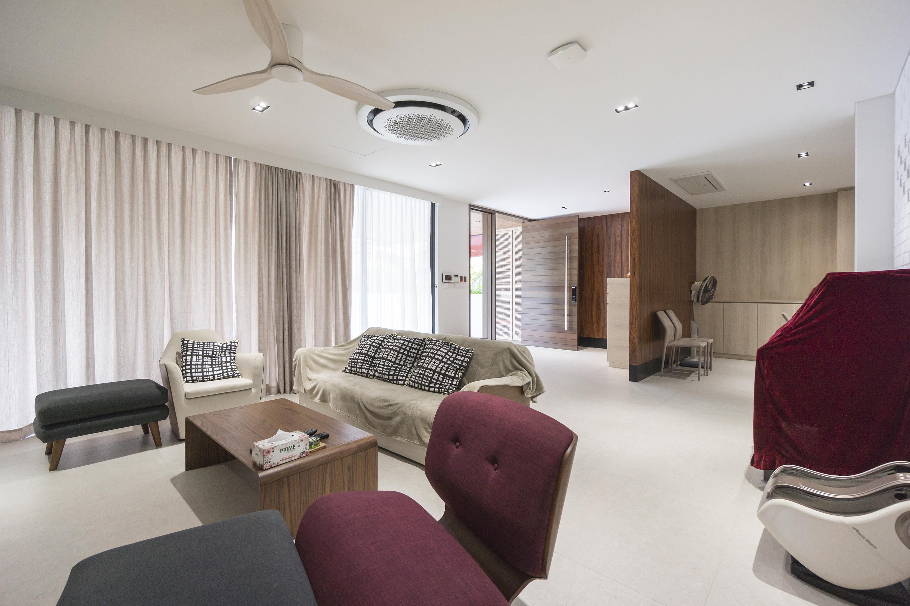 Contemporary, Modern Design - Living Room - Landed House - Design by Flo Design Pte Ltd