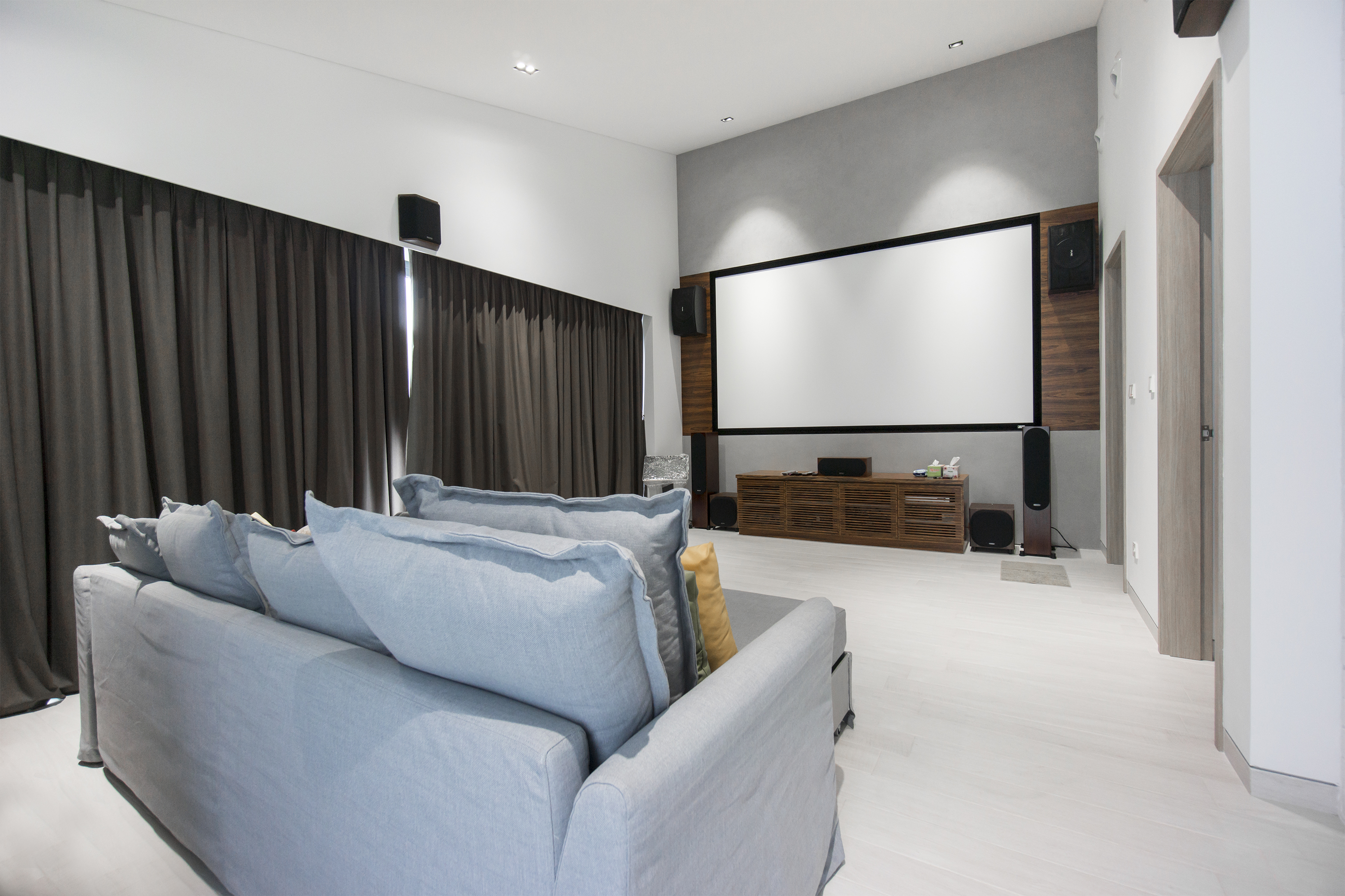 Contemporary, Modern Design - Entertainment Room - Landed House - Design by Flo Design Pte Ltd