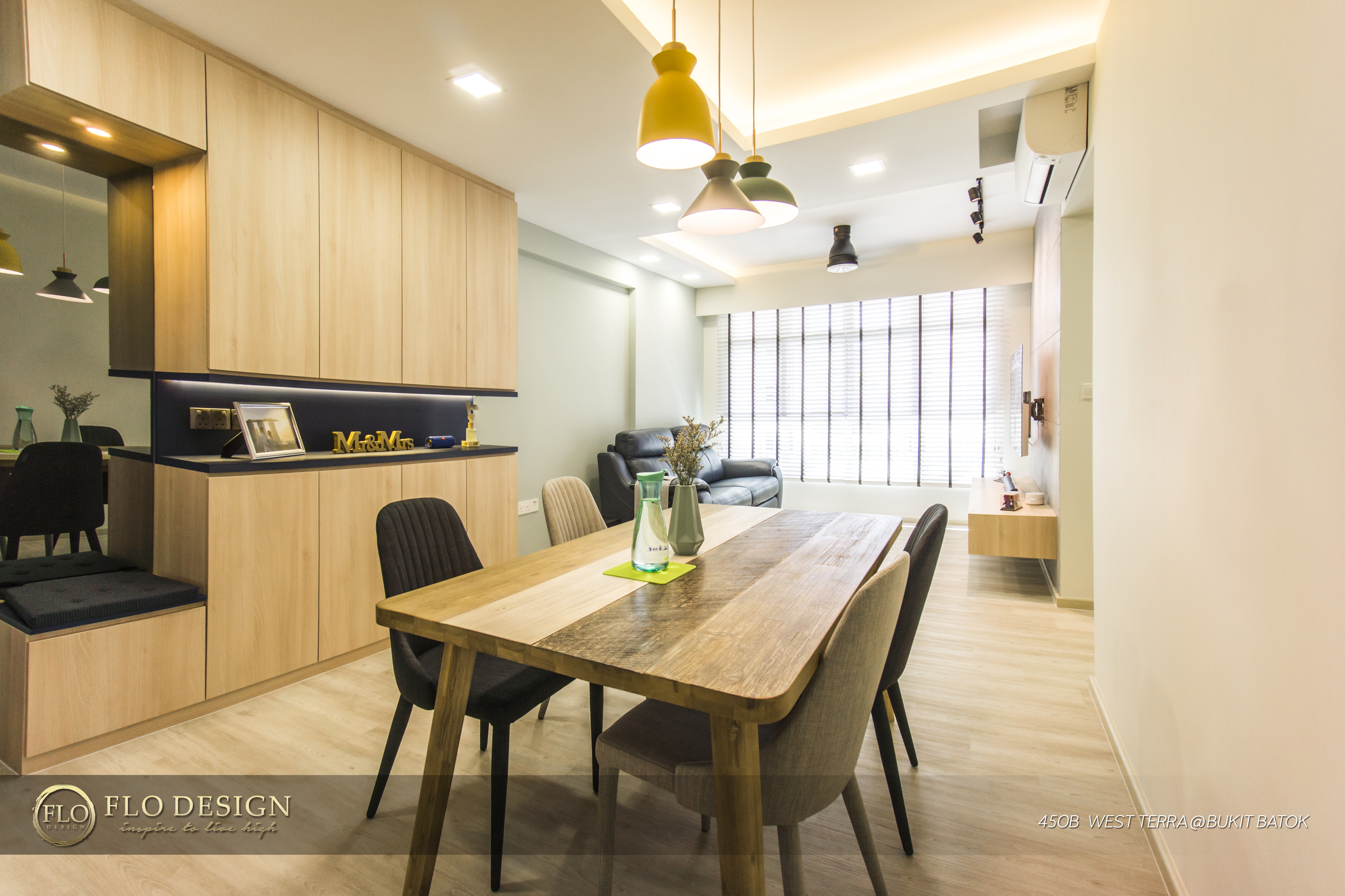 Contemporary, Industrial, Scandinavian Design - Living Room - HDB 4 Room - Design by Flo Design Pte Ltd