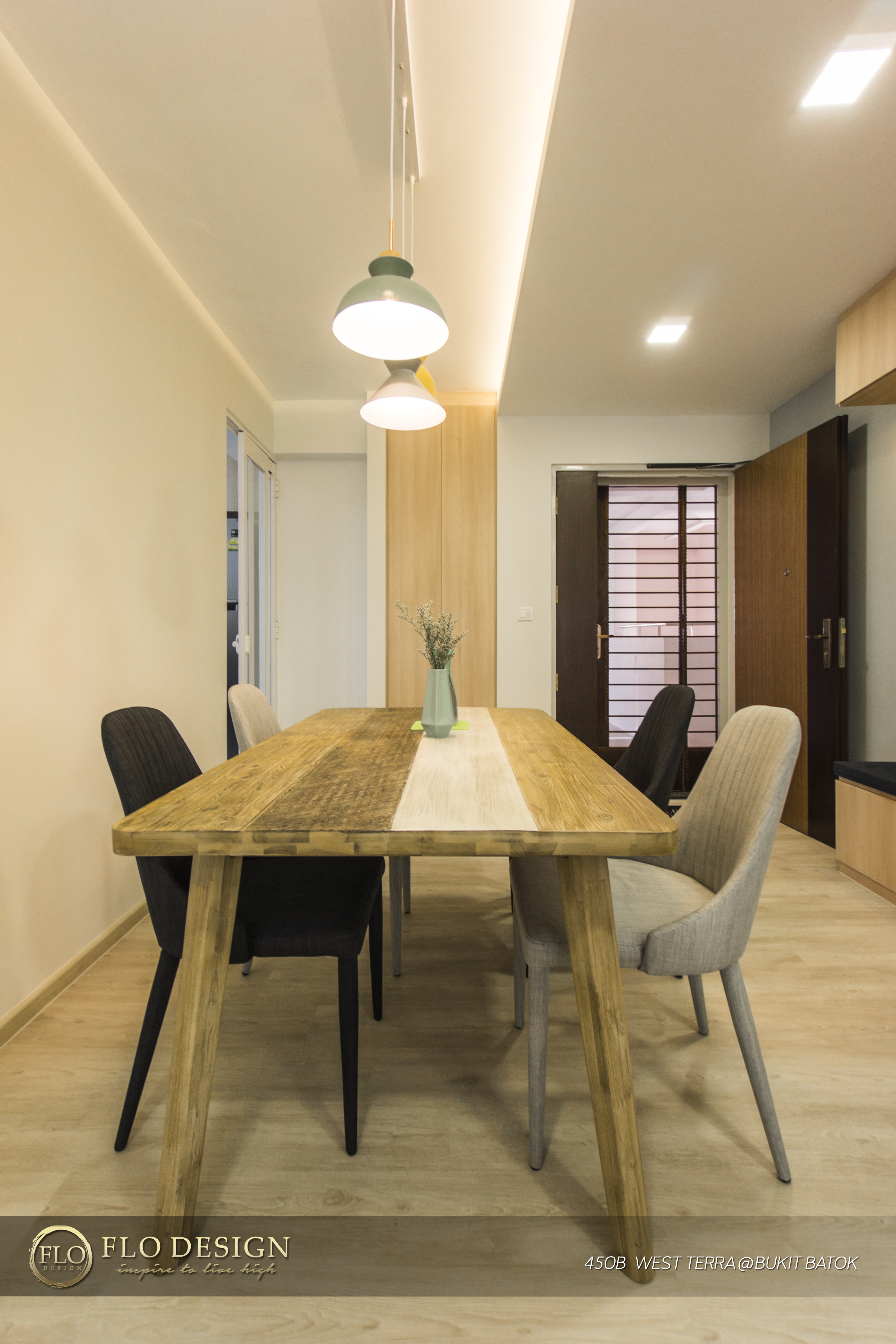 Contemporary, Industrial, Scandinavian Design - Dining Room - HDB 4 Room - Design by Flo Design Pte Ltd