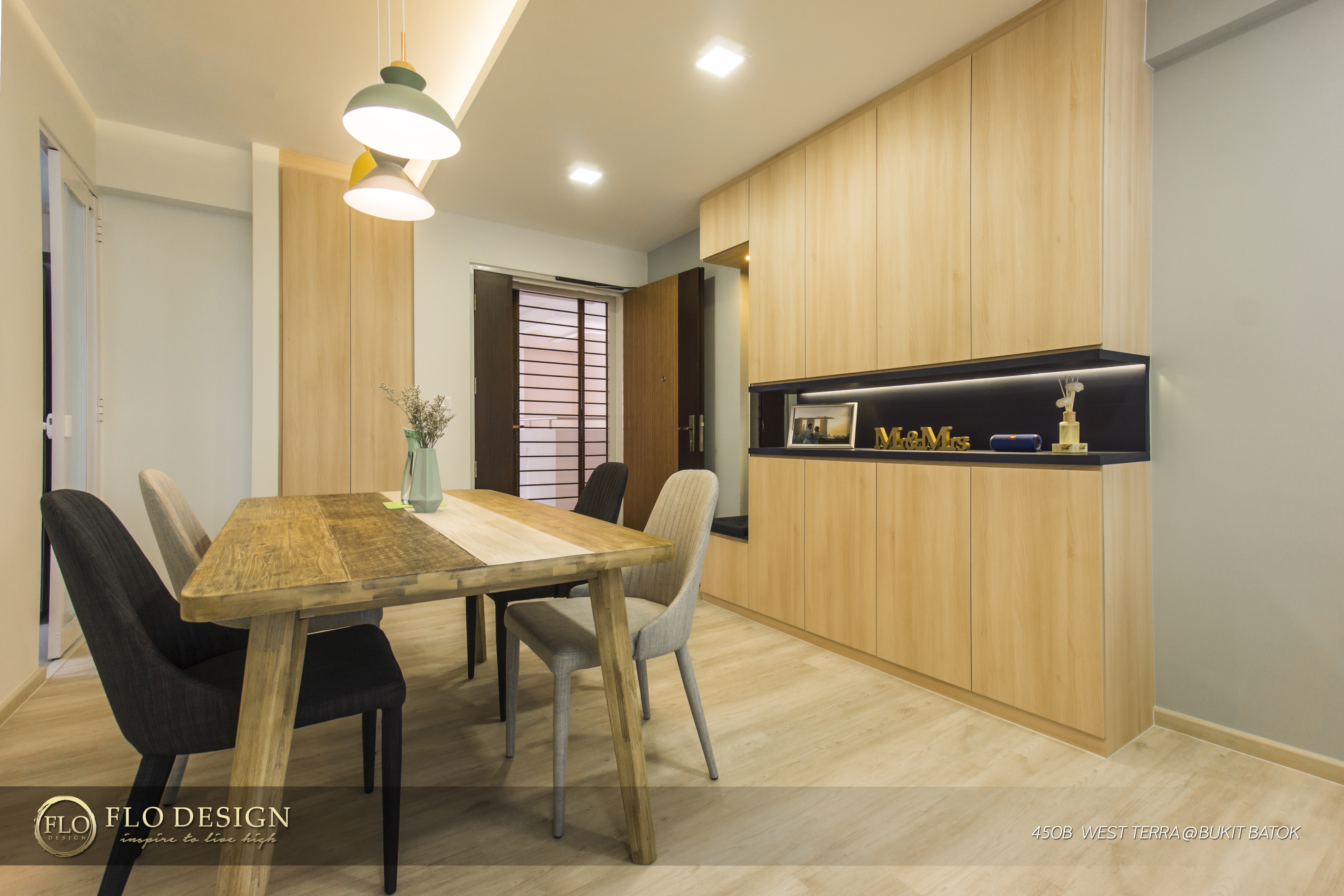 Contemporary, Industrial, Scandinavian Design - Dining Room - HDB 4 Room - Design by Flo Design Pte Ltd