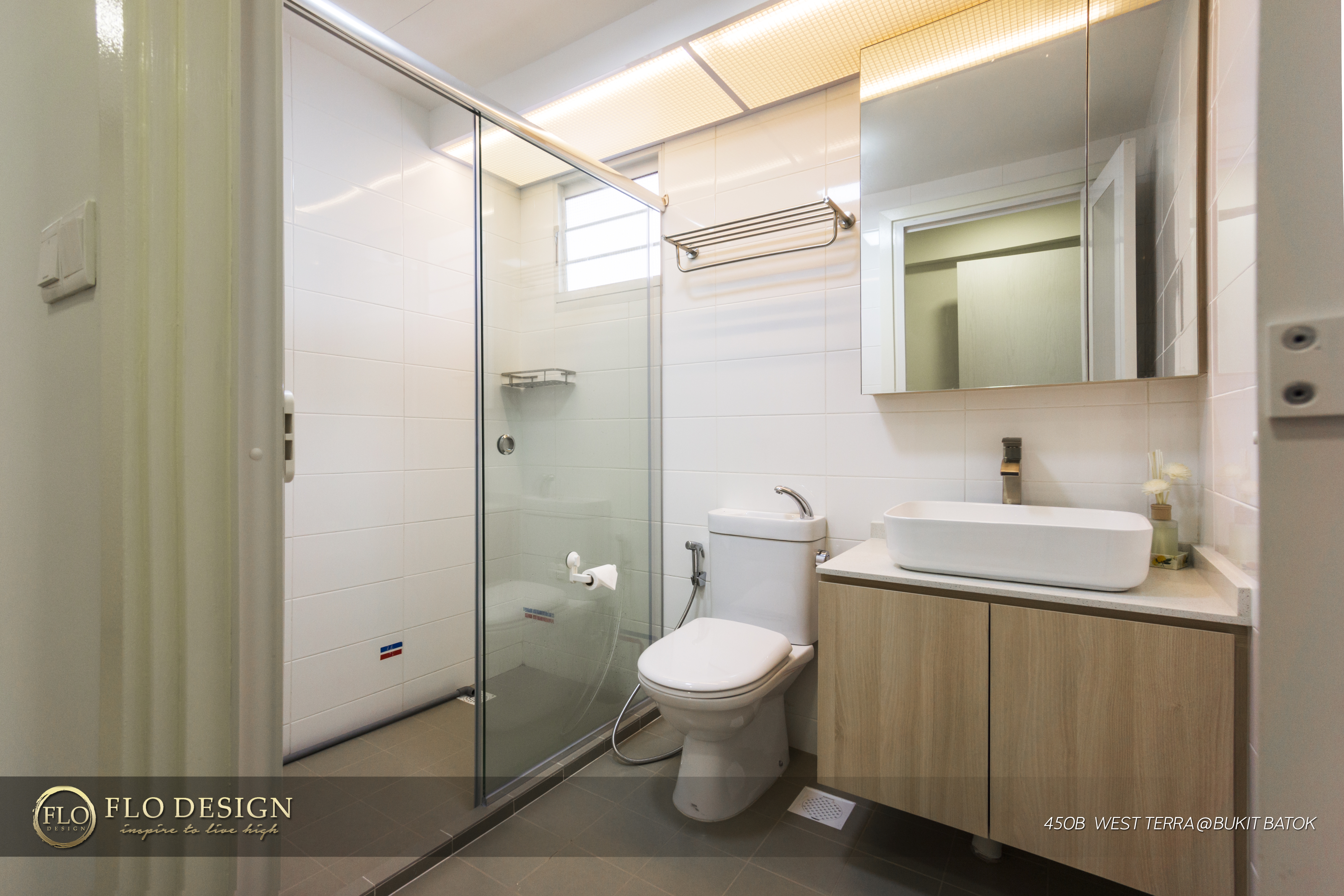 Contemporary, Industrial, Scandinavian Design - Bathroom - HDB 4 Room - Design by Flo Design Pte Ltd